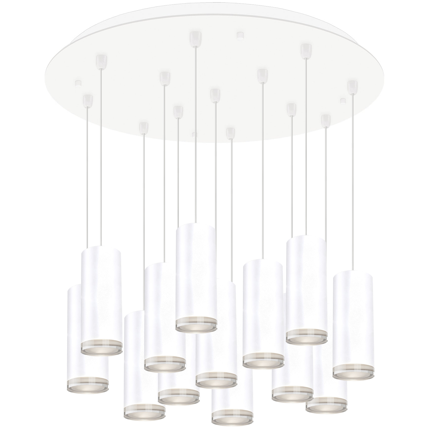 Cameo LED 23.63 inch White Multi Pendant Ceiling Light