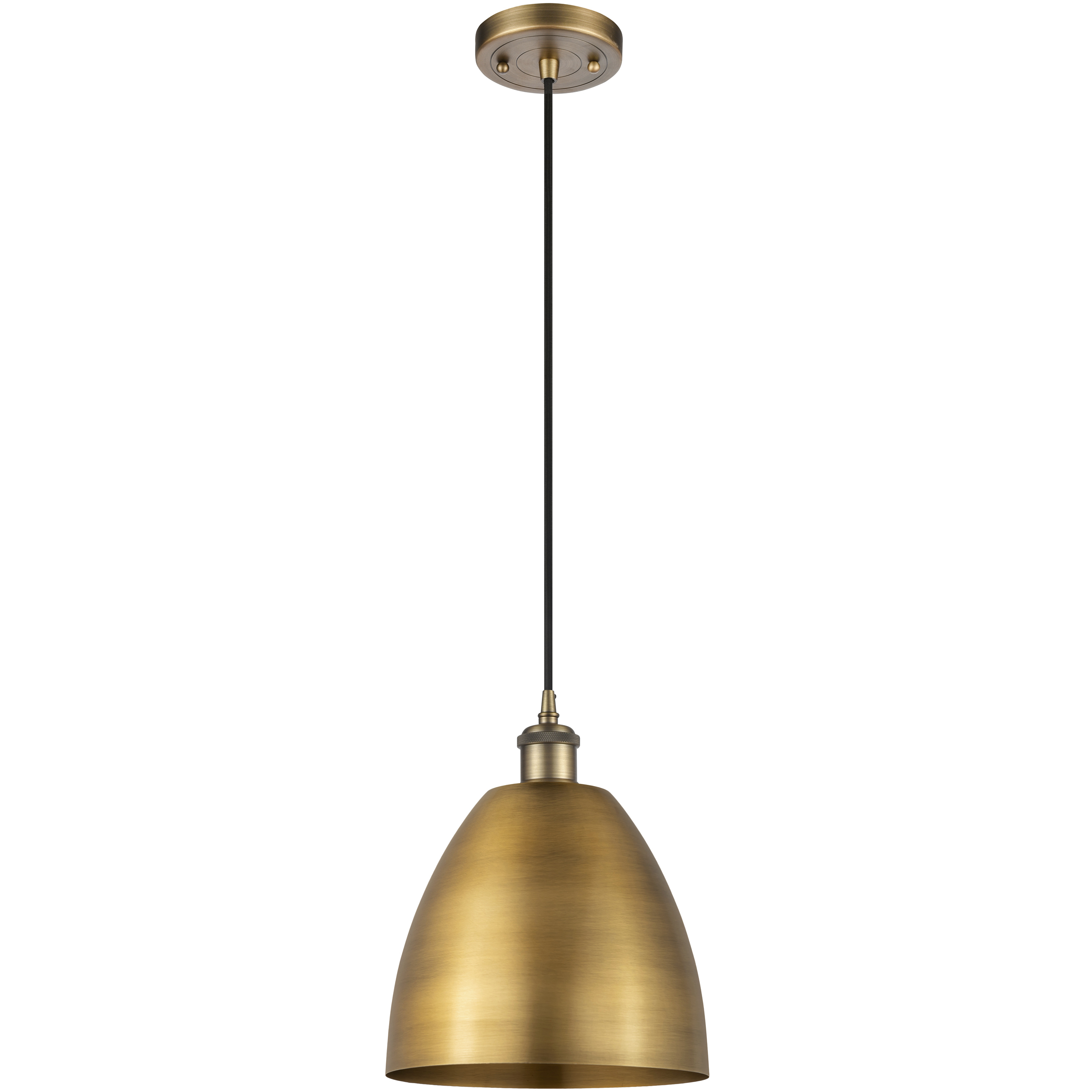 Ballston Dome 1 Light 9 inch Brushed Brass Mini Pendant Ceiling Light