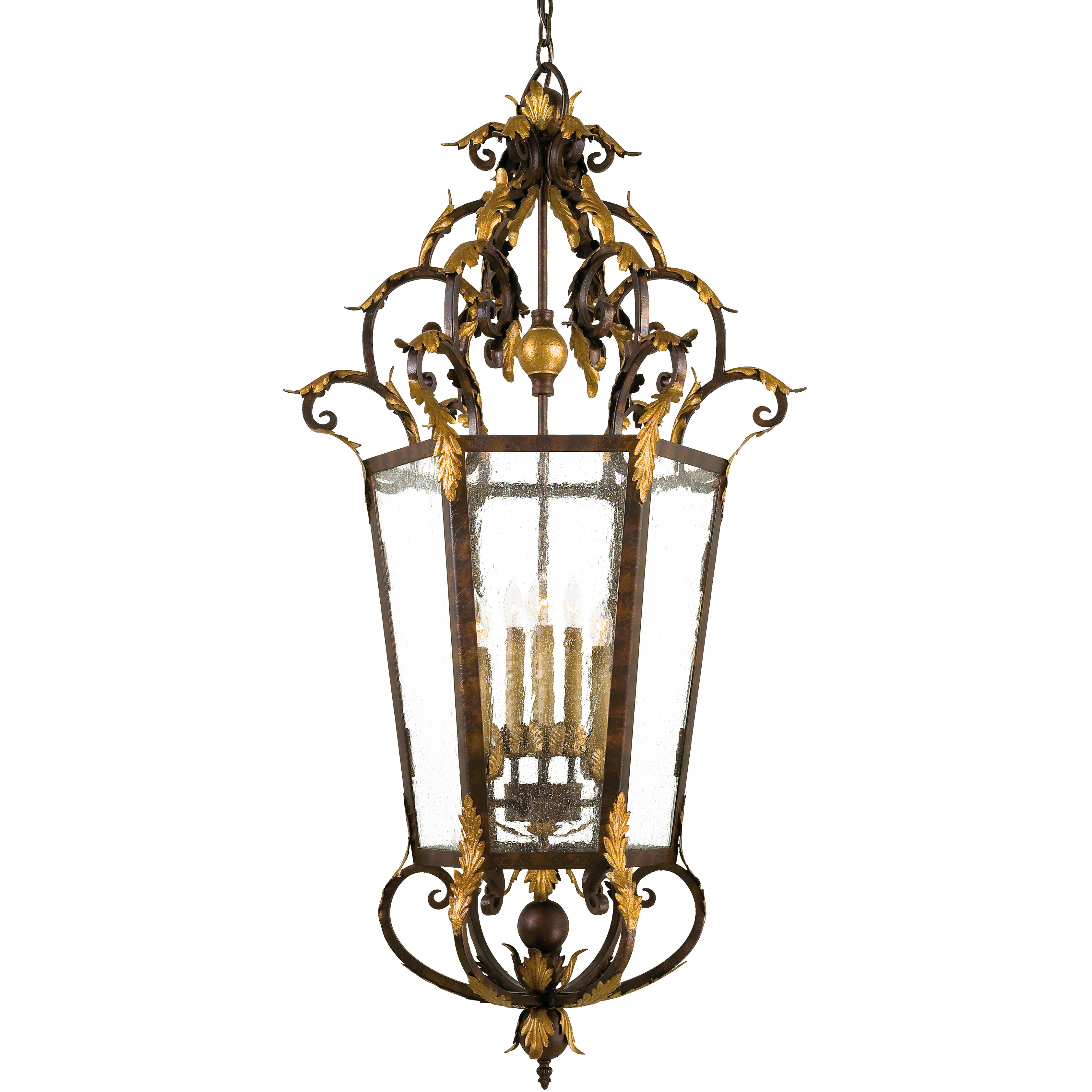 Zaragoza 8 Light 25.75 inch Golden Bronze Foyer Pendant Ceiling Light