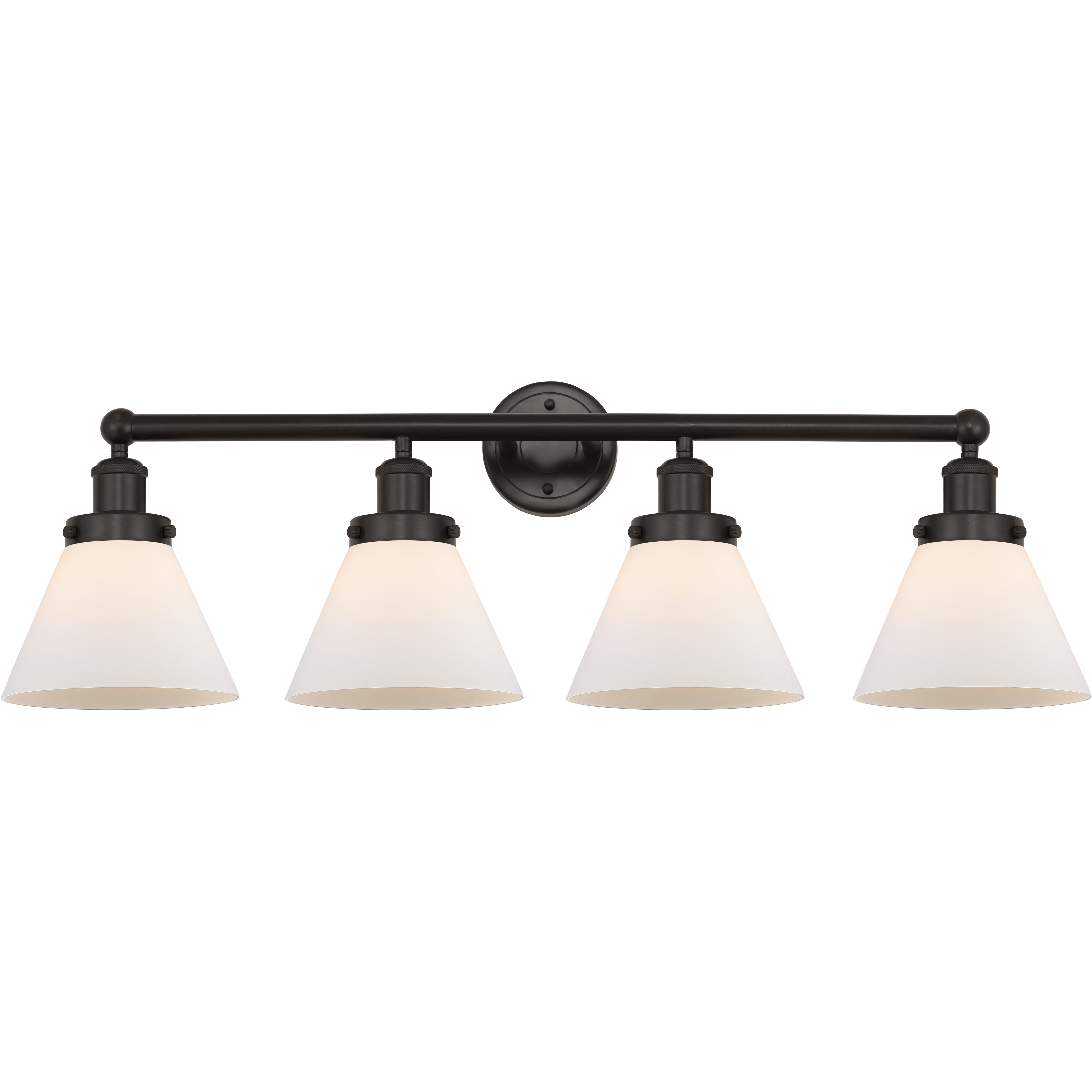 Cone 4 Light 34.75 inch Oil Rubbed Bronze Bath Vanity Light Wall Light