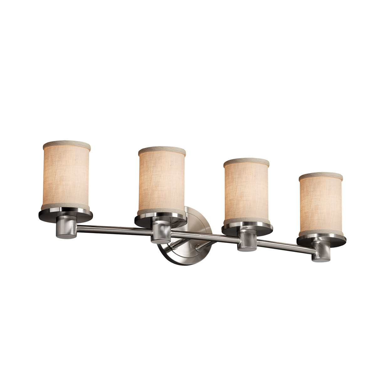 Textile LED 28 inch Polished Chrome Bath Bar Wall Light