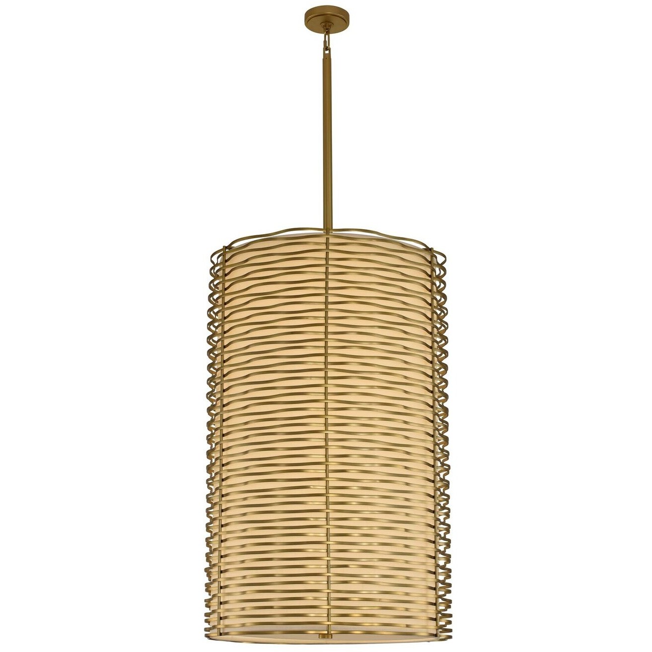 Paloma LED 25 inch Vintage Brass Foyer Light Ceiling Light