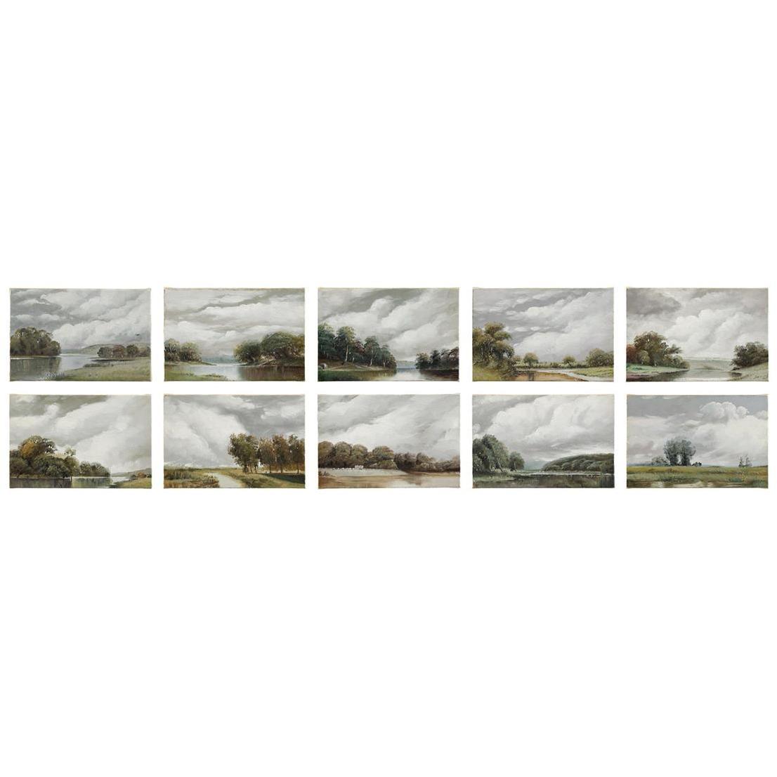 Tony Fey's Nature Walk 9.25 X 6 inch Paintings, Set of 10 (A-J)