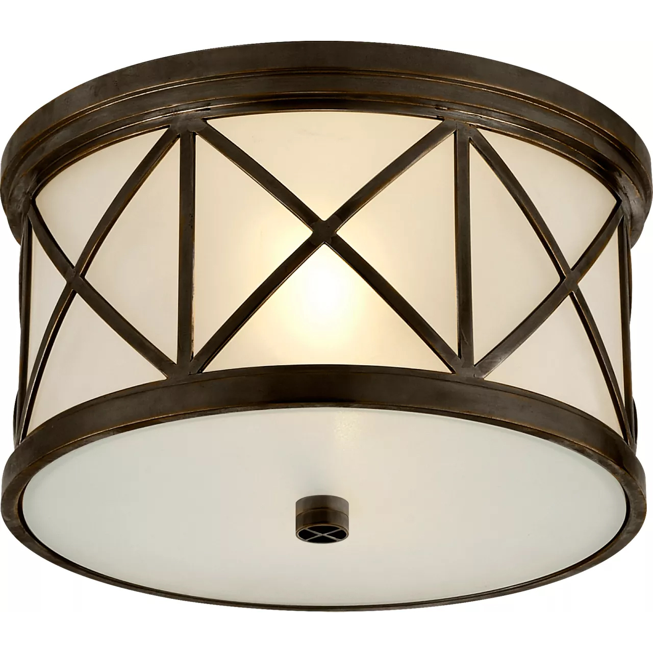 Suzanne Kasler Montpelier 2 Light 11 inch Bronze Flush Mount Ceiling Light, Small