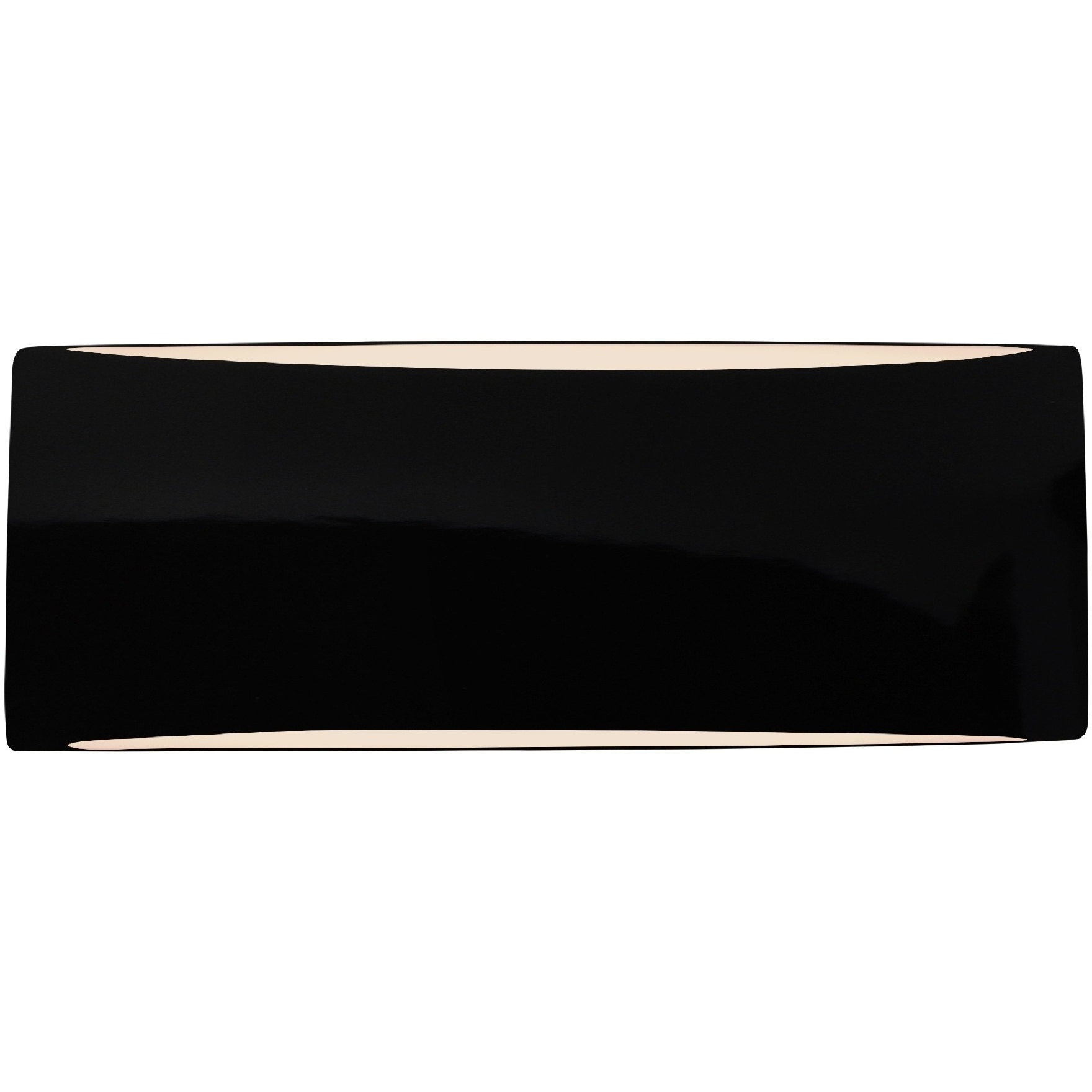Ambiance LED 13 inch Gloss Black and Matte White ADA Wall Sconce Wall Light