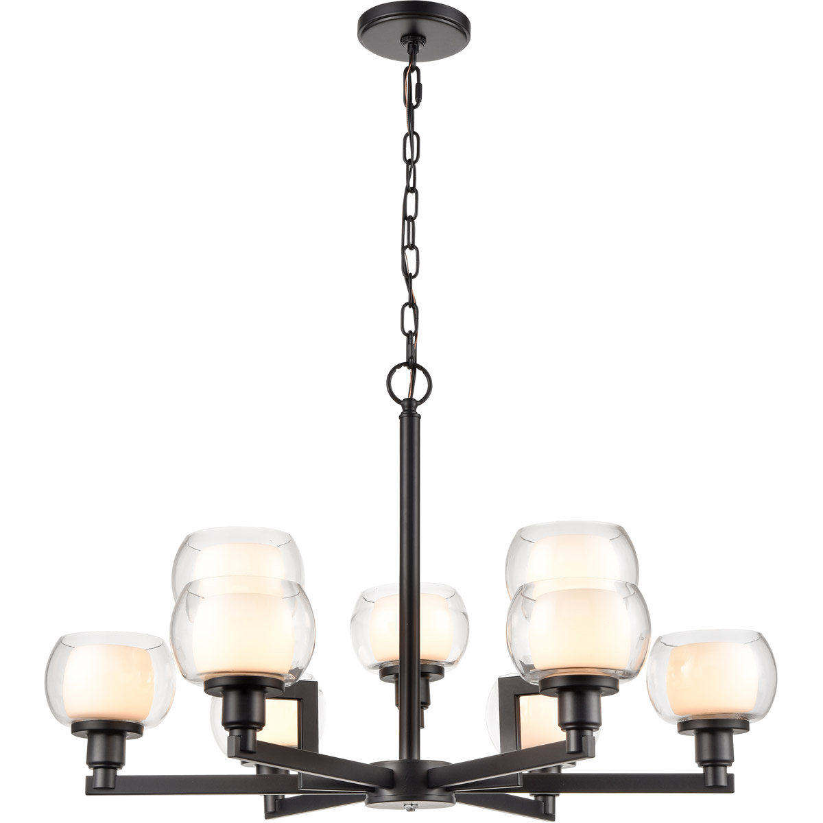Cairo LED 30 inch Matte Black Chandelier Ceiling Light
