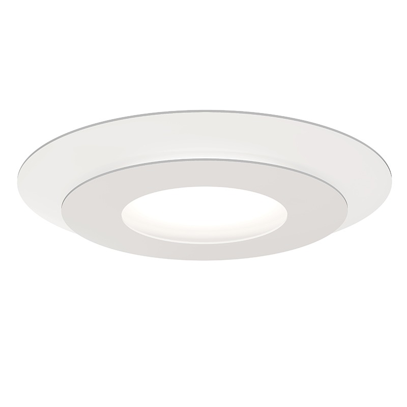 Offset LED 20 inch Textured White Surface Mount Ceiling Light in 3500K