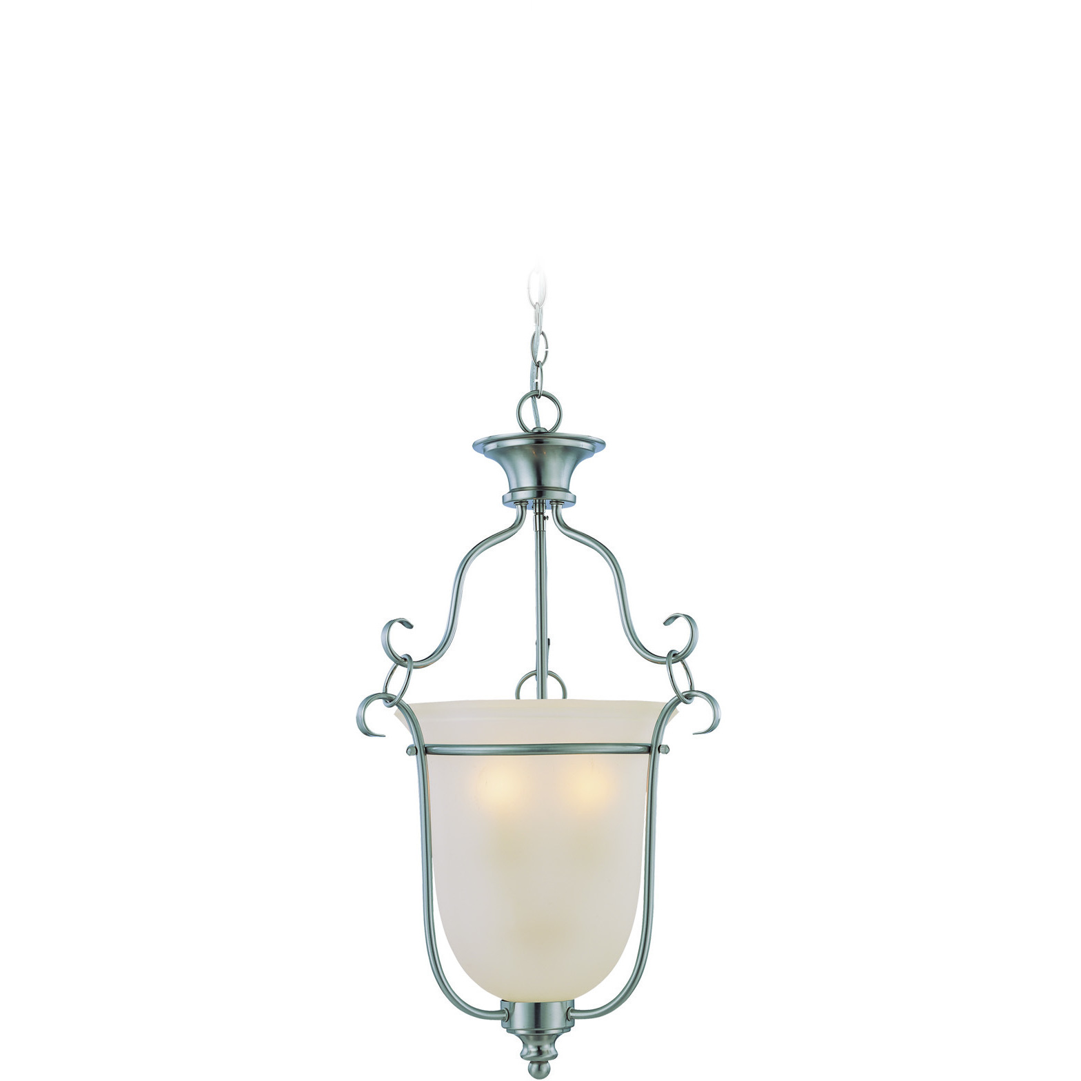Linden Lane 3 Light 18 inch Satin Nickel Foyer Light Ceiling Light