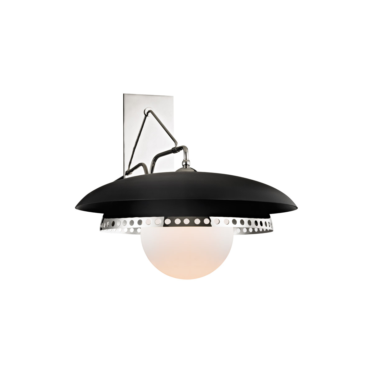 Herkimer 1 Light 17.5 inch Polished Nickel Wall Sconce Wall Light