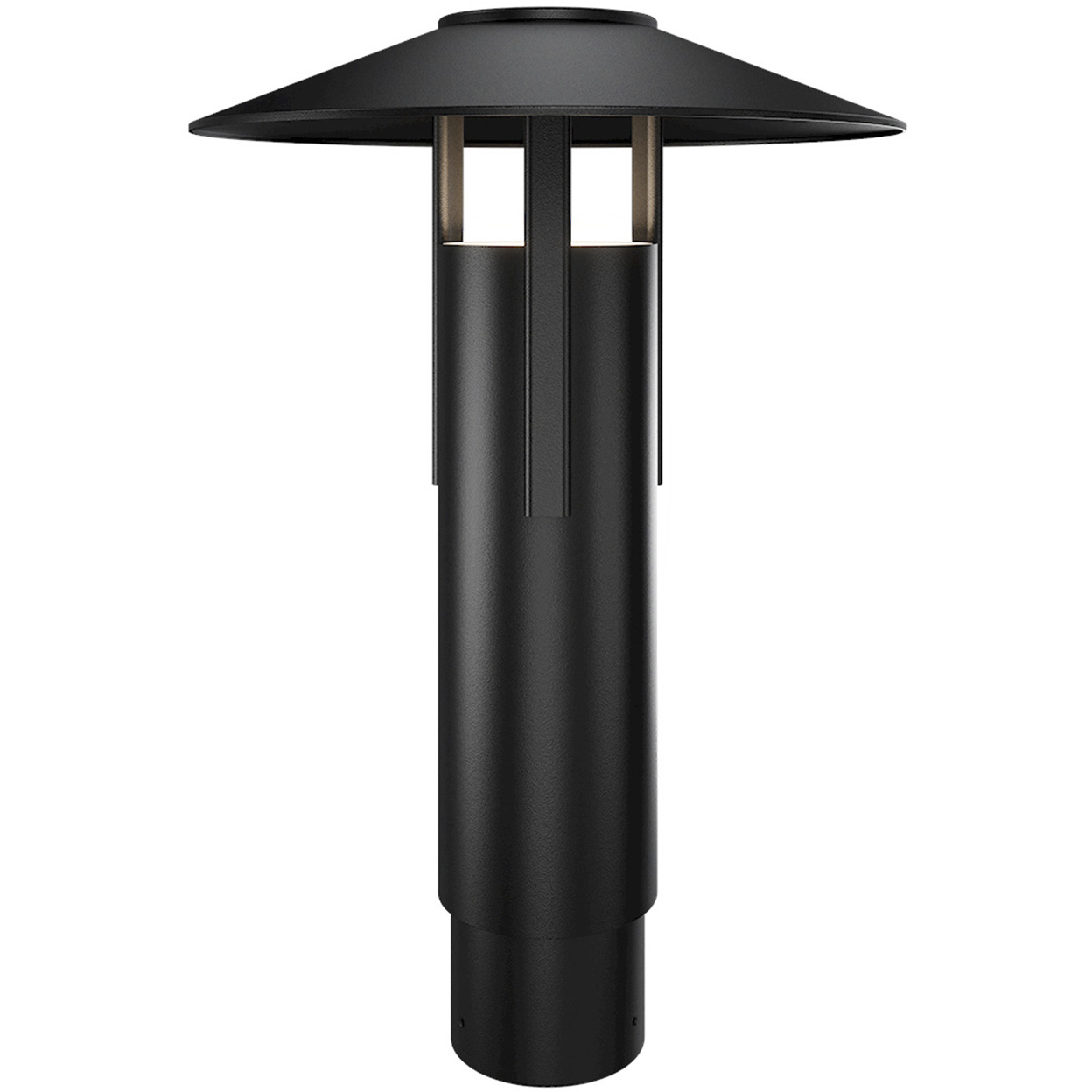 Ventt LED 17.38 inch Black Post Light, dweLED