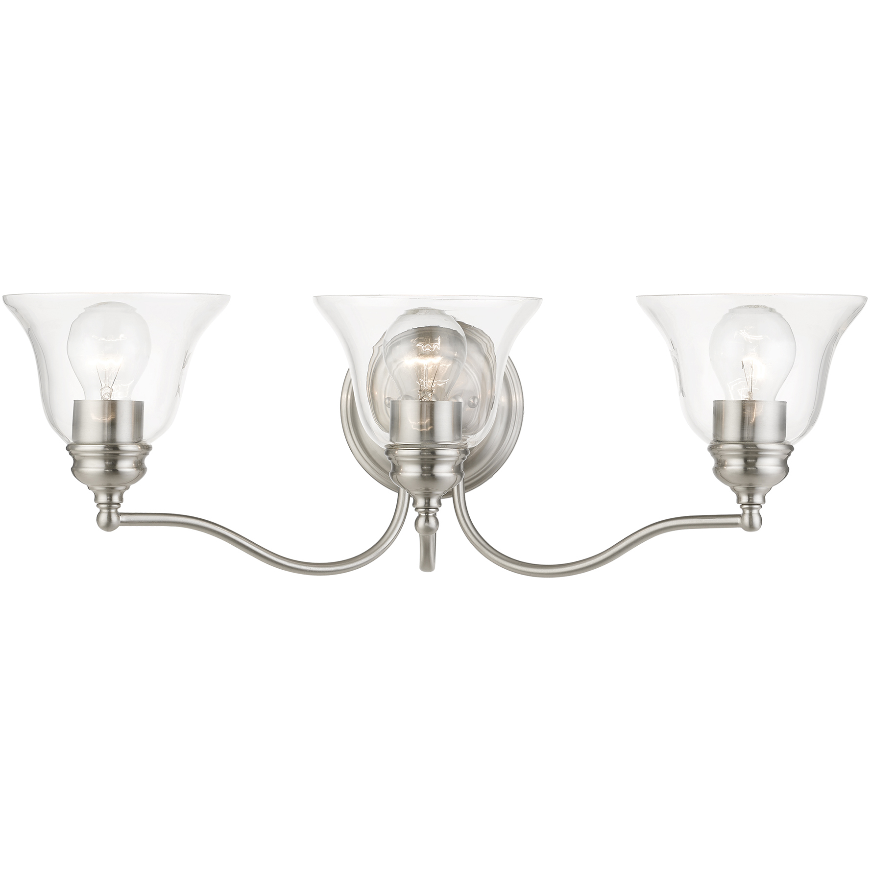 Moreland 3 Light 24 inch Brushed Nickel Vanity Sconce Wall Light