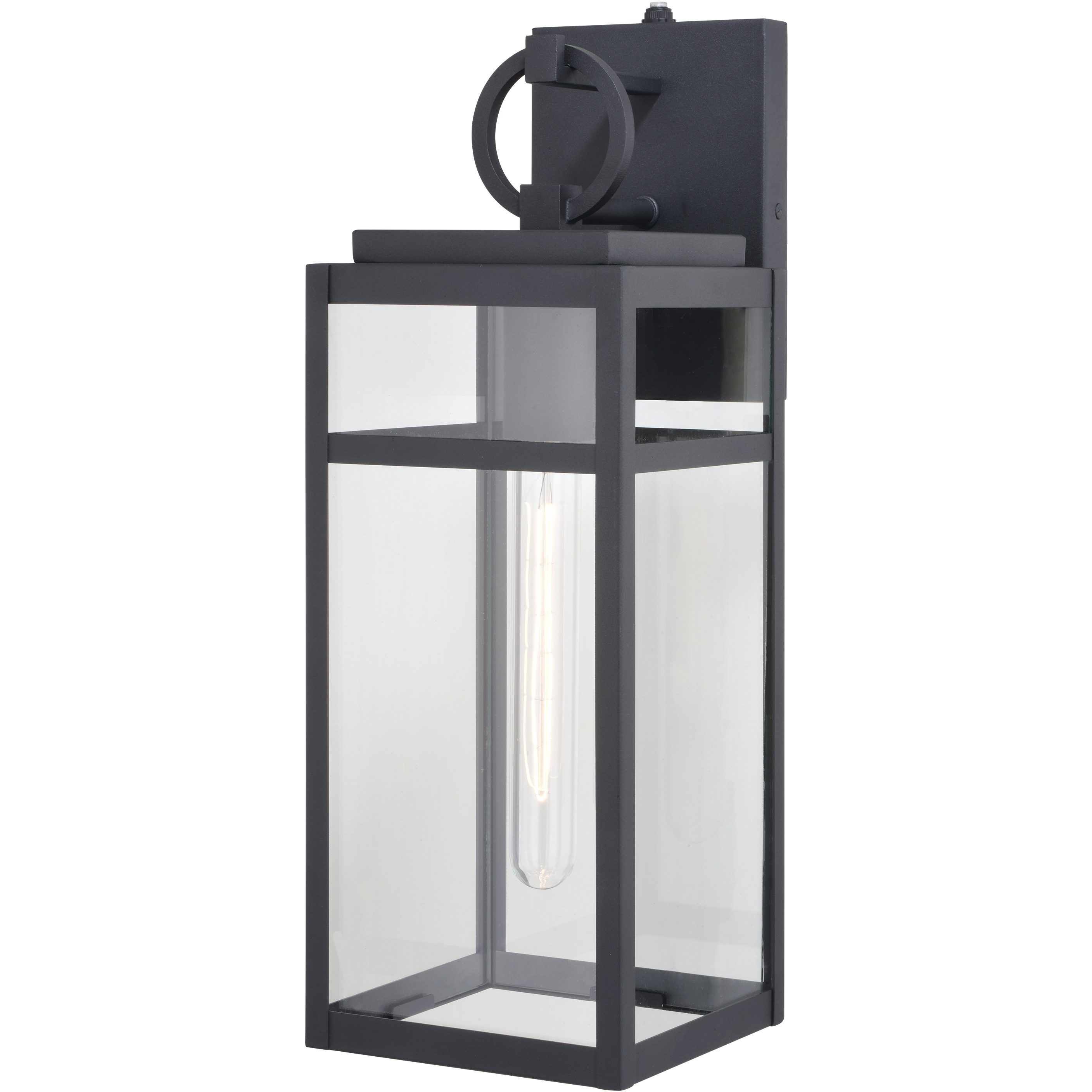 Hubbard LED 17.75 inch Textured Black Outdoor Wall
