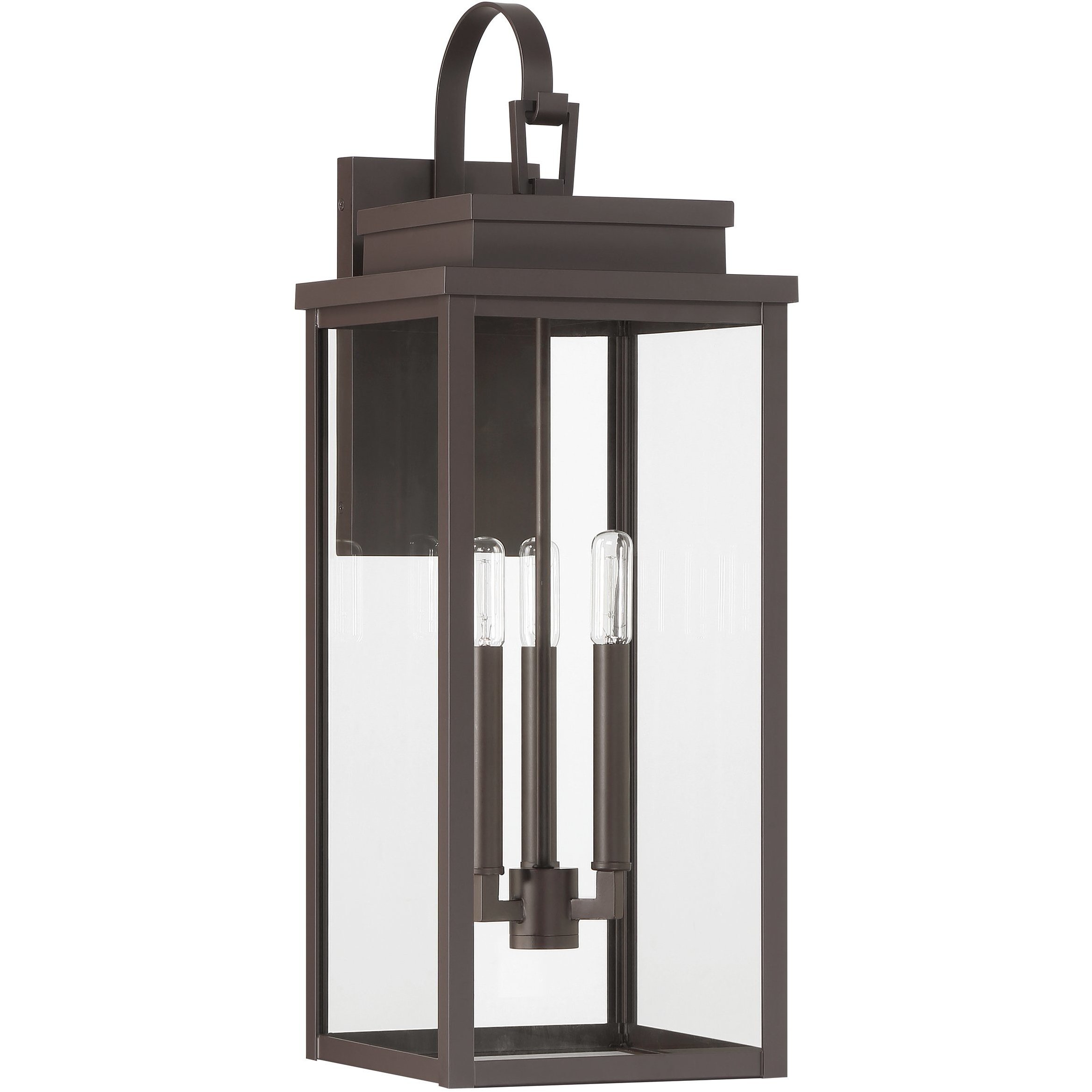 Hillside 3 Light 25.5 inch Dark Bronze Exterior Wall Sconce