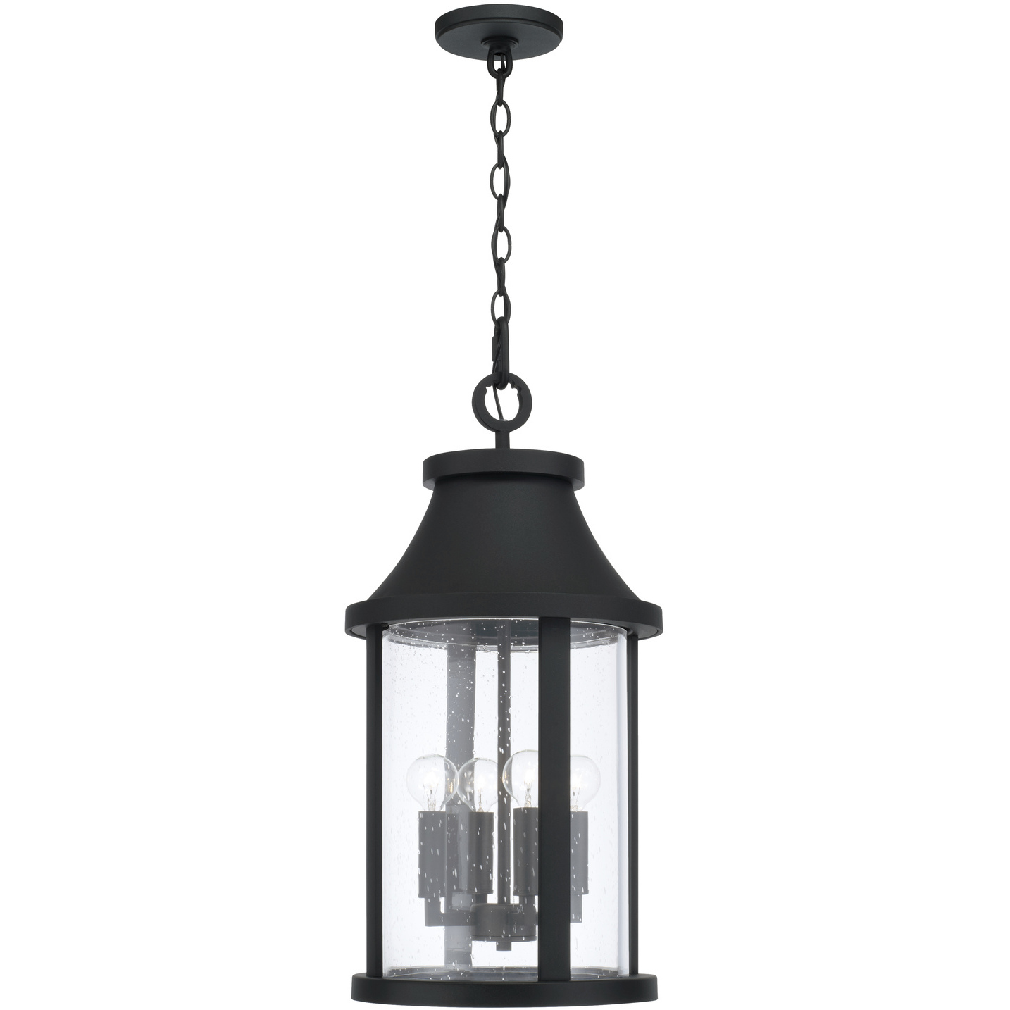 Bridger 4 Light 11.5 inch Black Outdoor Hanging Lantern