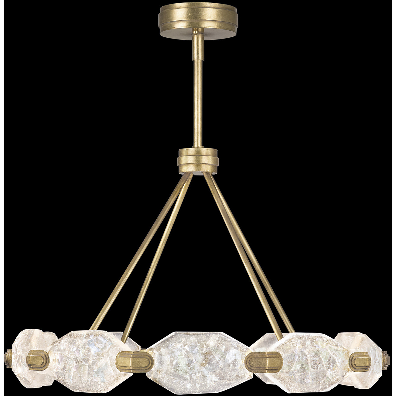 Allison Paladino LED 32 inch Gold Pendant Ceiling Light