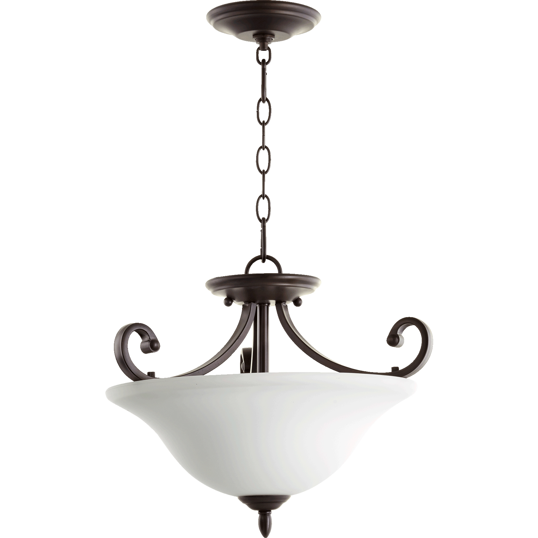 Bryant 3 Light 17.5 inch Oiled Bronze Dual Mount Pendant Ceiling Light