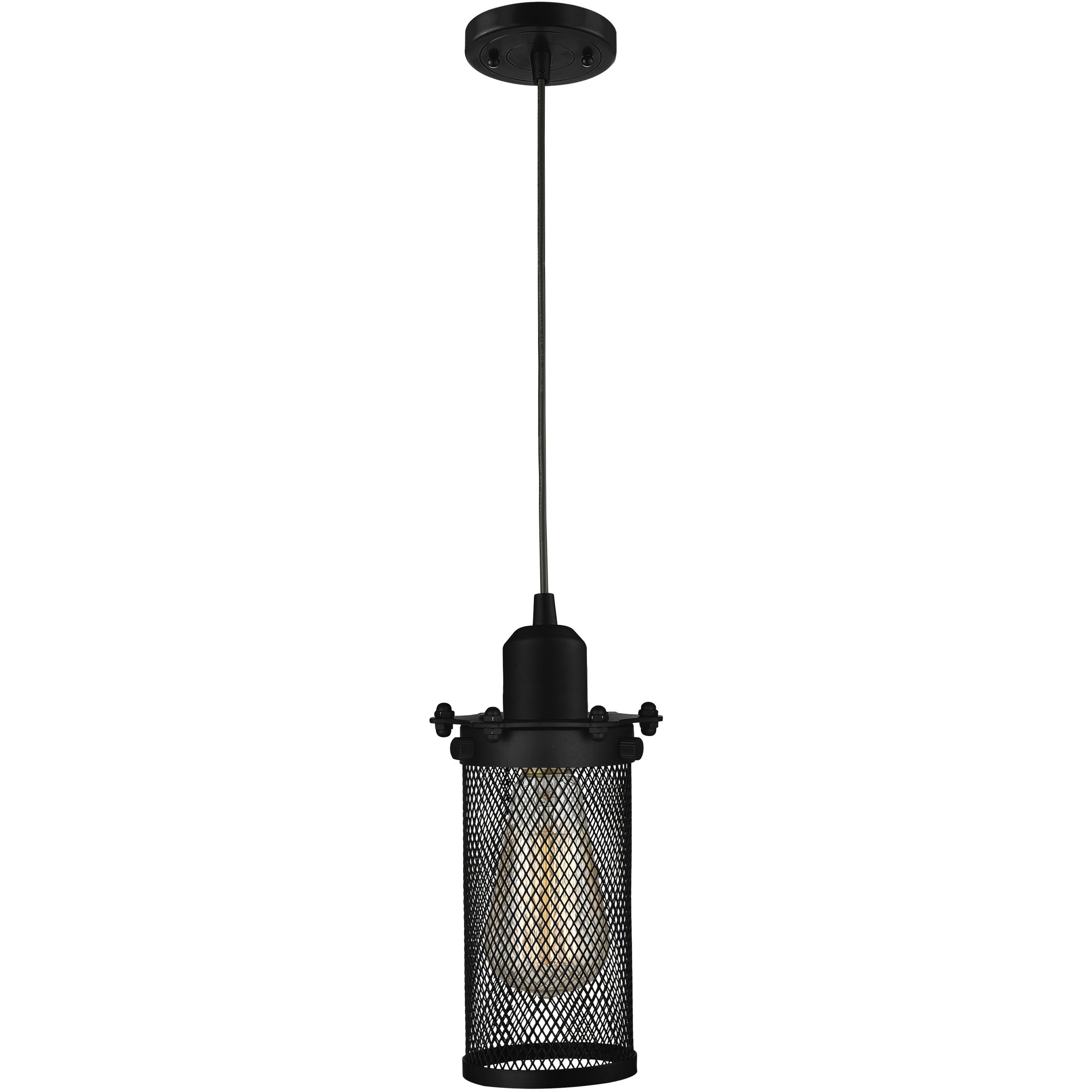 Austere Quincy Hall LED 4.5 inch Matte Black Mini Pendant Ceiling Light, Austere