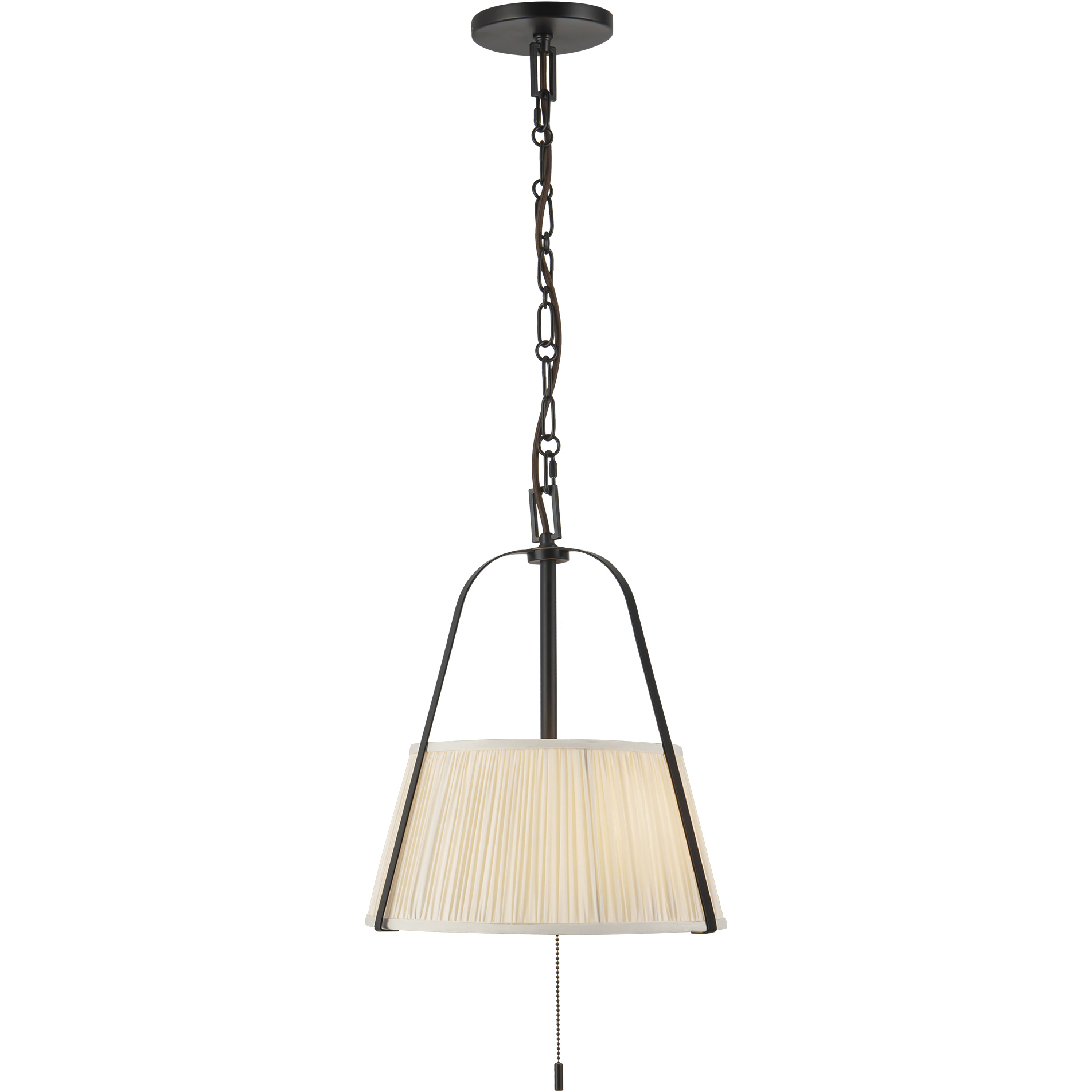 Alora Mood Scout 2 Light 13.25 inch Matte Black Pendant Ceiling Light in White Linen