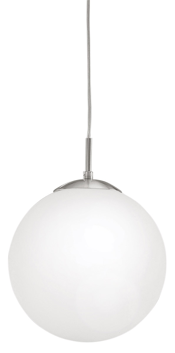Rondo 1 Light 9.84 inch Matte Nickel Pendant Ceiling Light