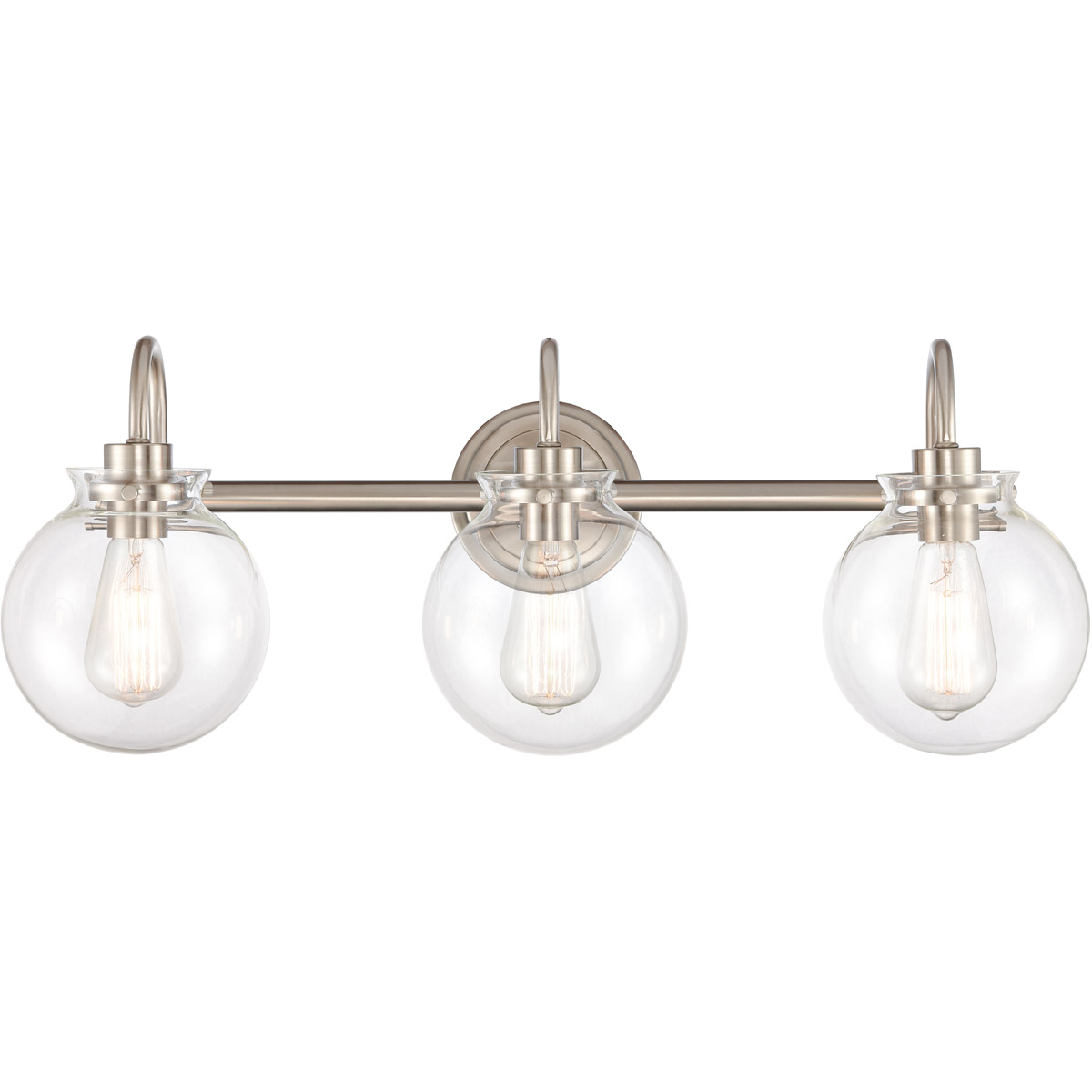 Olivia LED 27.38 inch Satin Nickel Bath Vanity Light Wall Light