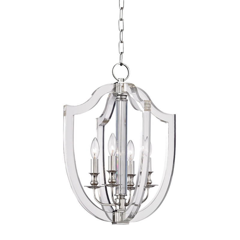 Arietta 4 Light 16.5 inch Polished Nickel Pendant Ceiling Light