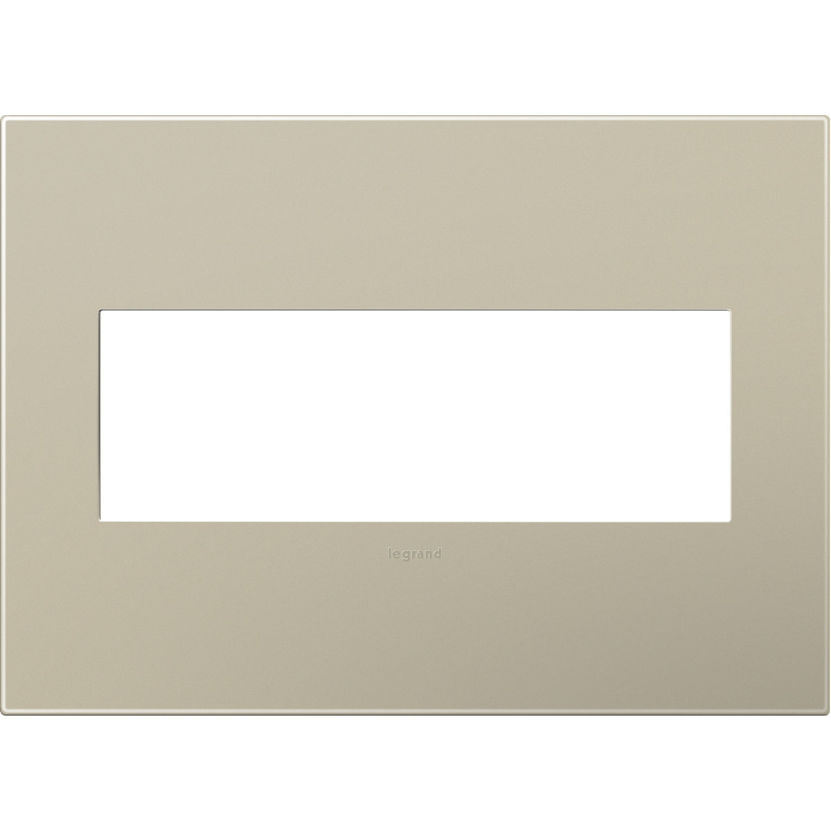 Adorne Titanium Wall Plate, 3-Gang