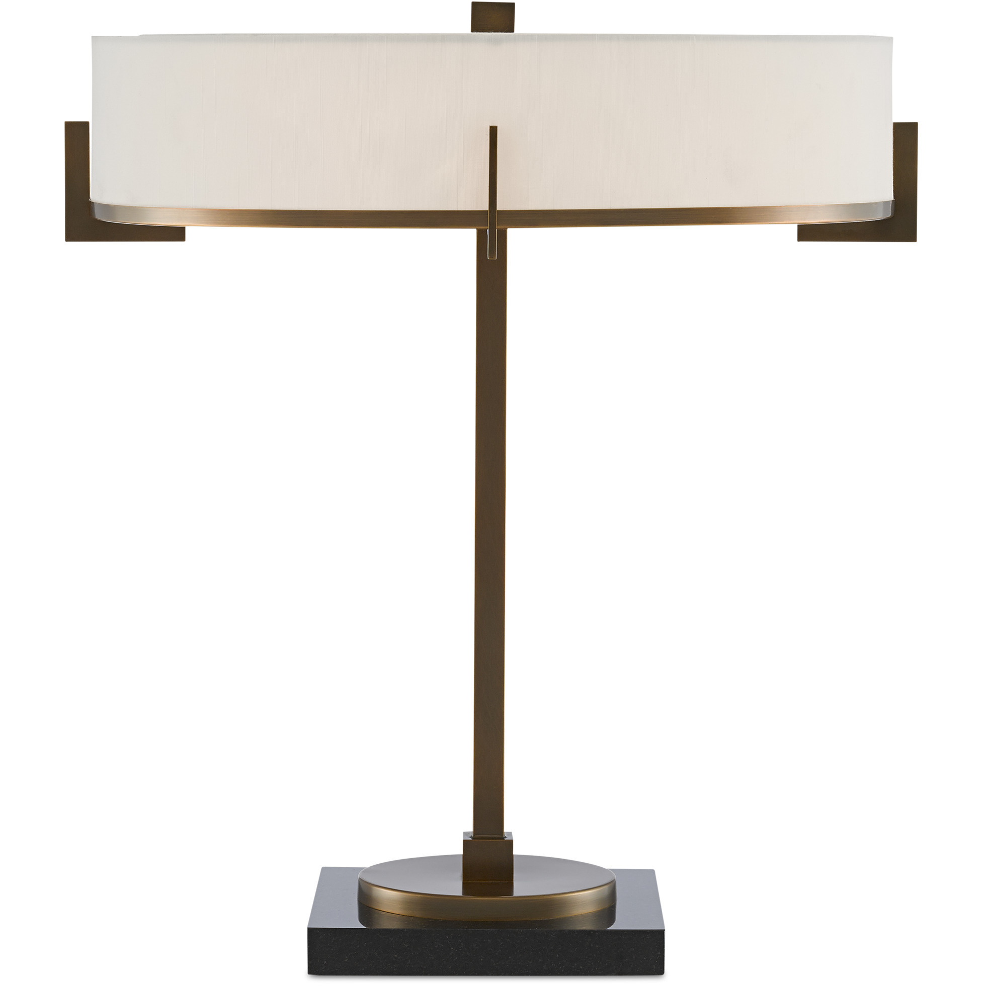 Jacobi 21.5 inch 7 watt Antique Brass and Black Table Lamp Portable Light