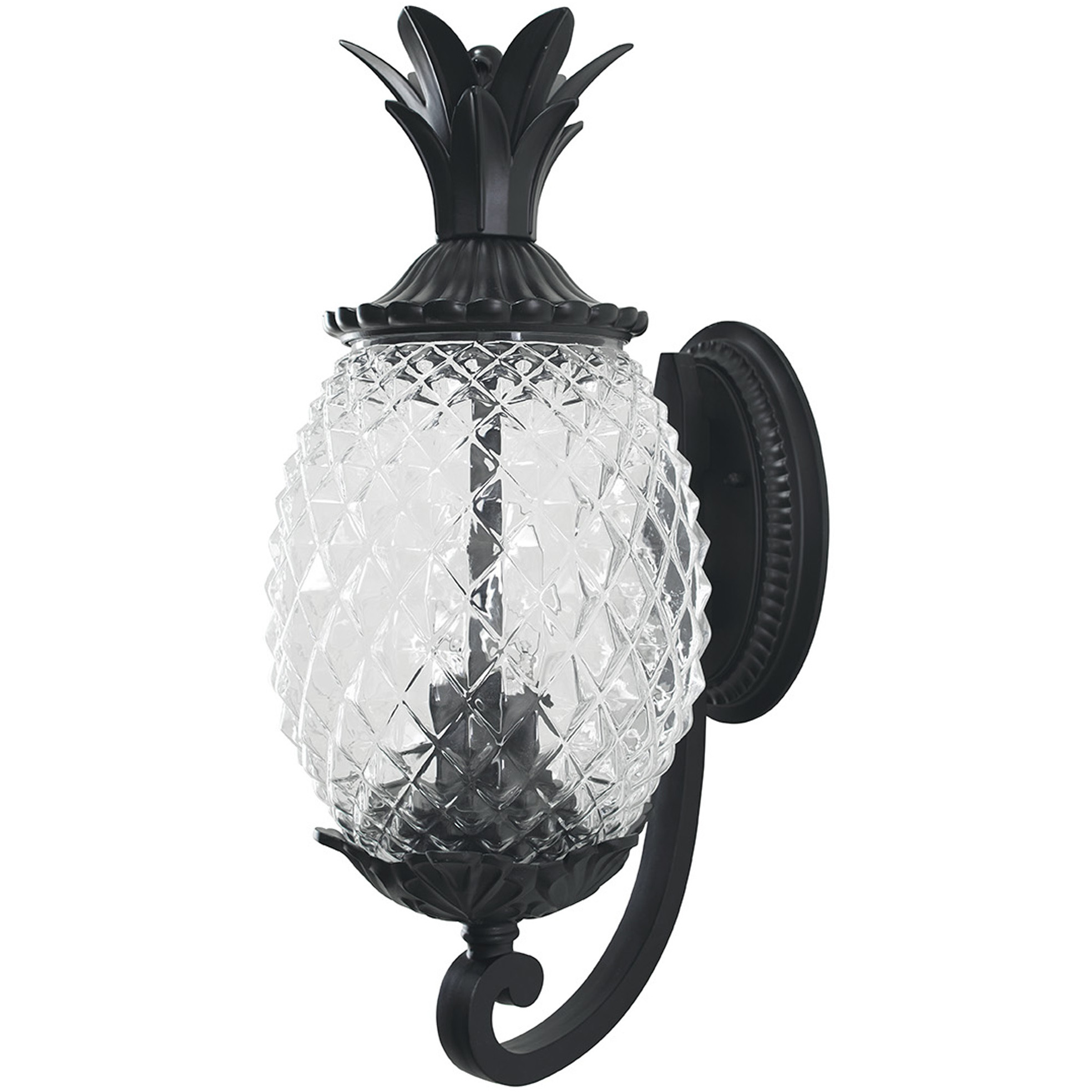 Lanai 2 Light 18 inch Matte Black Exterior Wall Mount