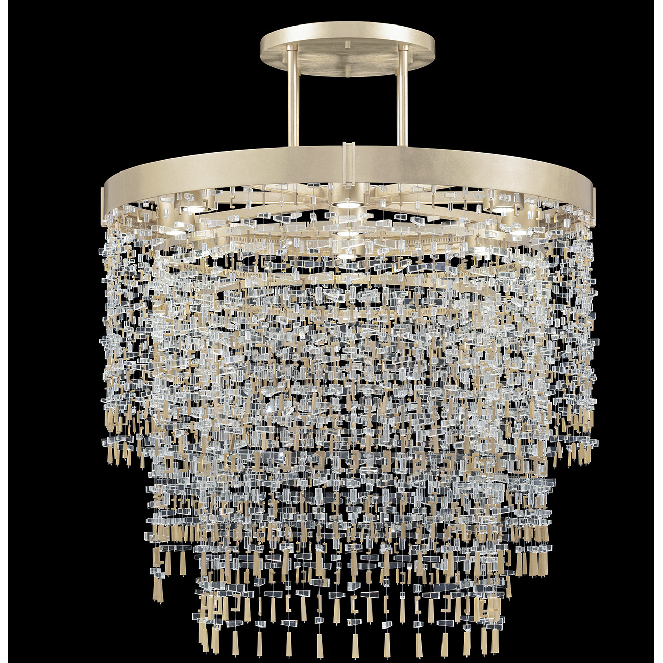 Capri 9 Light 45 inch Gold Pendant Ceiling Light