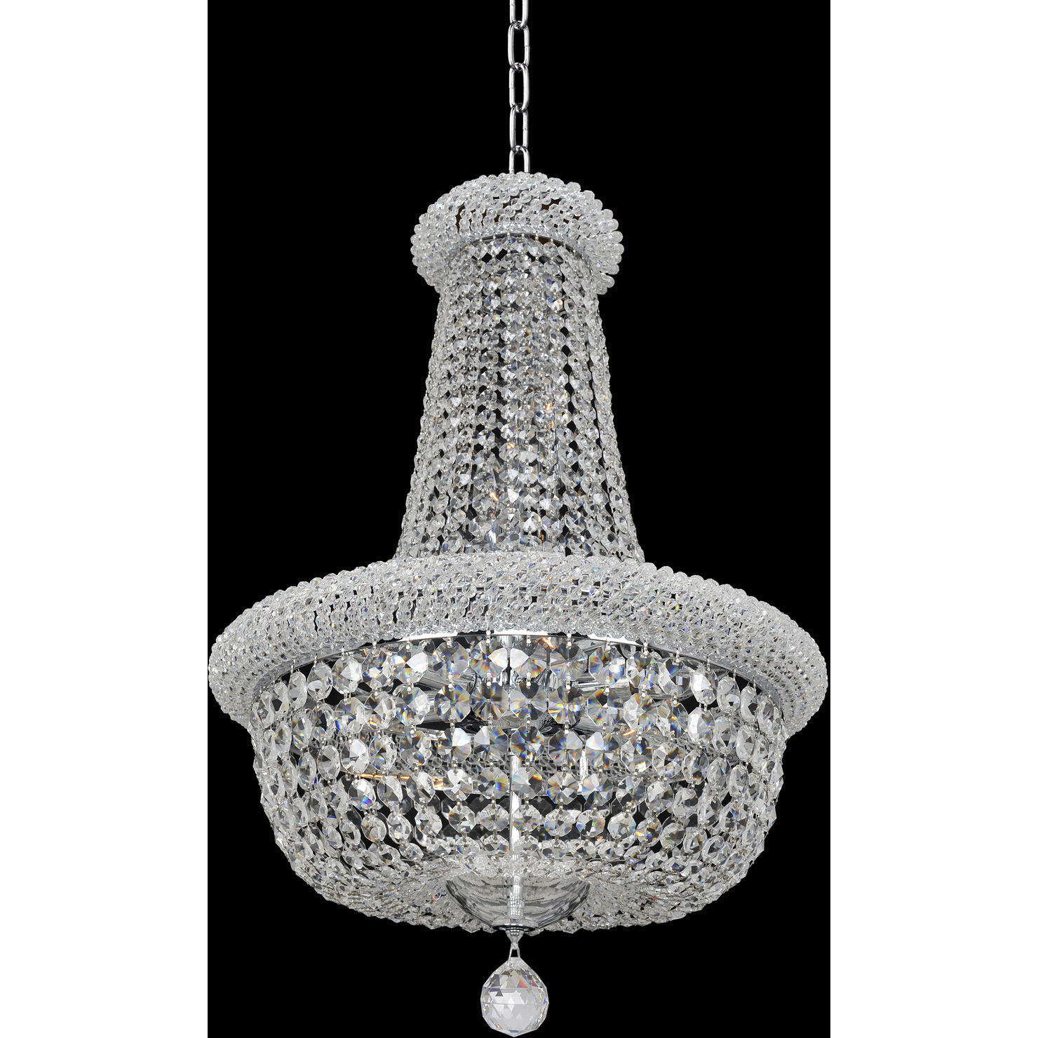 Napoli 15 Light 25 inch Chrome Pendant Ceiling Light