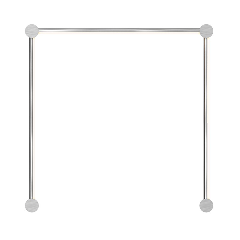 Purolinear 360 LED 26.75 inch Satin Chrome ADA Wall Bar Light Wall Light