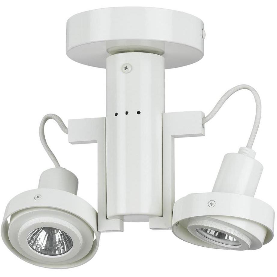 Signature 2 Light 12V White Track Fixture Ceiling Light
