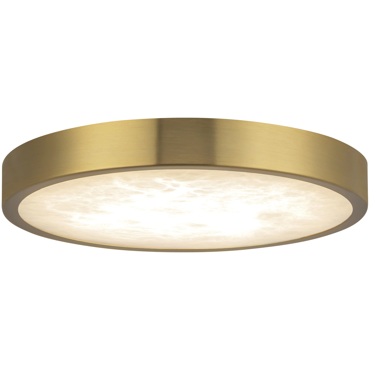 Alora Mood Evelyn 7.25 inch Brushed Gold and Alabaster Flush Mount Ceiling Light