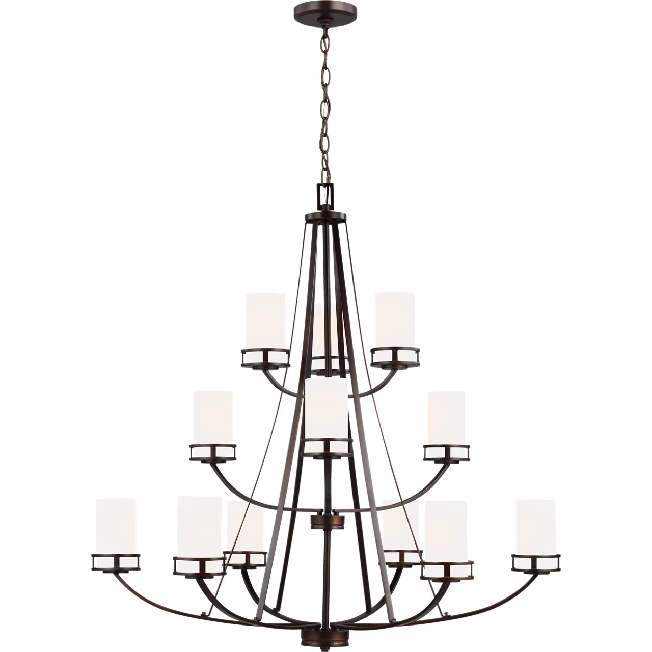 Robie 12 Light 40 inch Bronze Chandelier Ceiling Light