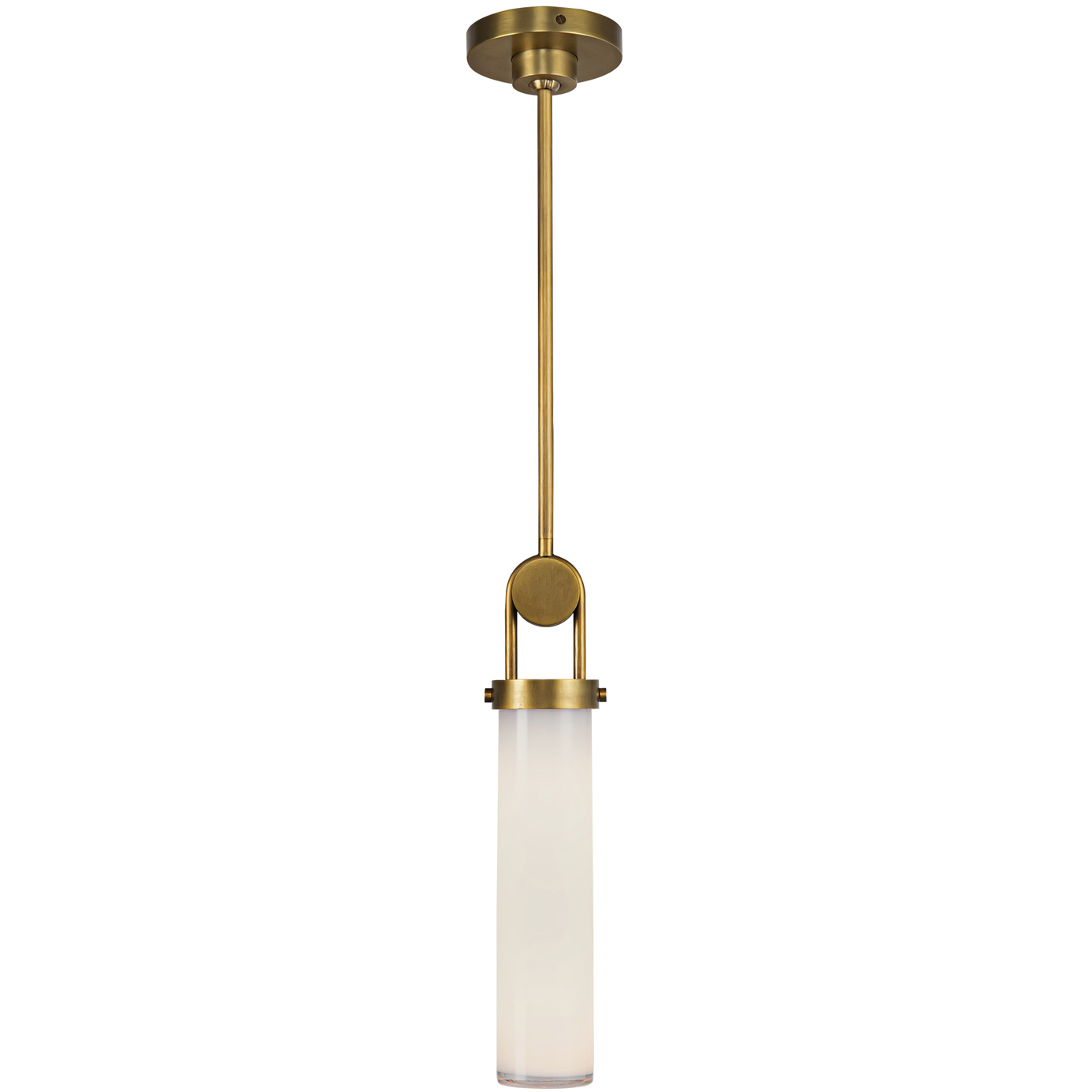 Wynwood 1 Light 3.5 inch Vintage Brass/Glossy Opal Pendant Ceiling Light