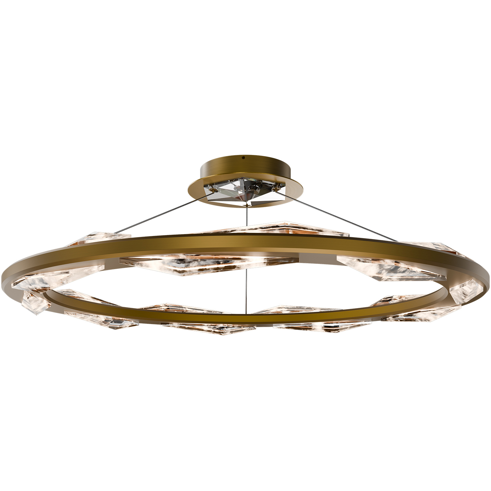 Beyond Bauble LED 36 inch Aged Brass Pendant Ceiling Light