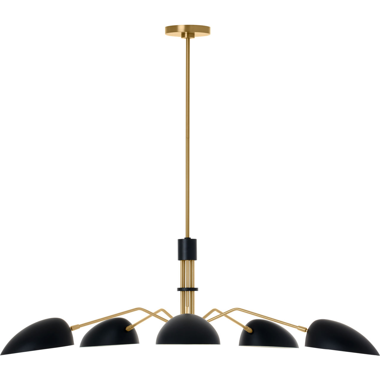 ED Ellen DeGeneres Jane 5 Light 47.63 inch Midnight Black Chandelier Ceiling Light
