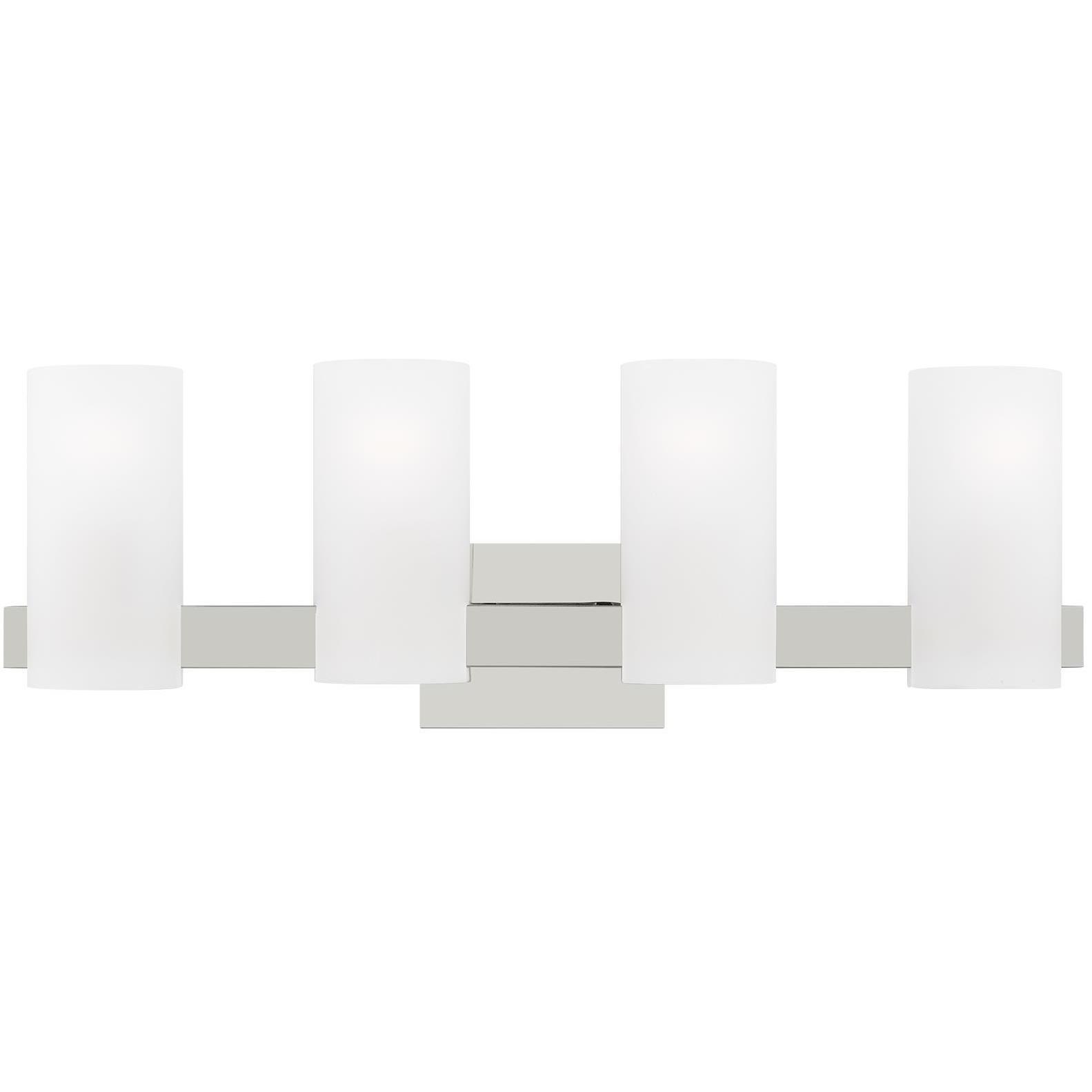 Drew & Jonathan Scott Rhode 4 Light 27 inch Chrome Vanity Light Wall Light