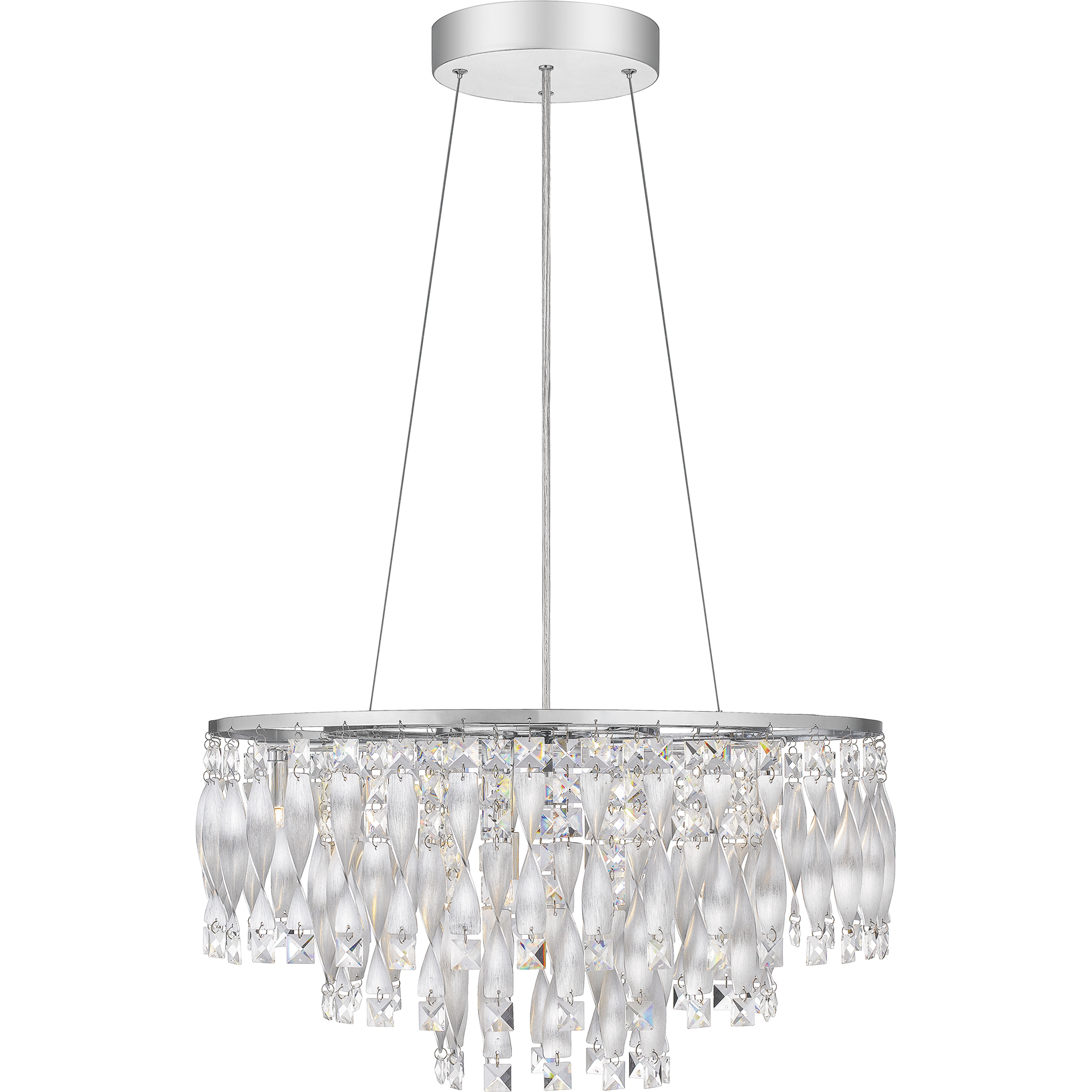 Twinkle 6 Light 24 inch Polished Chrome Pendant Ceiling Light