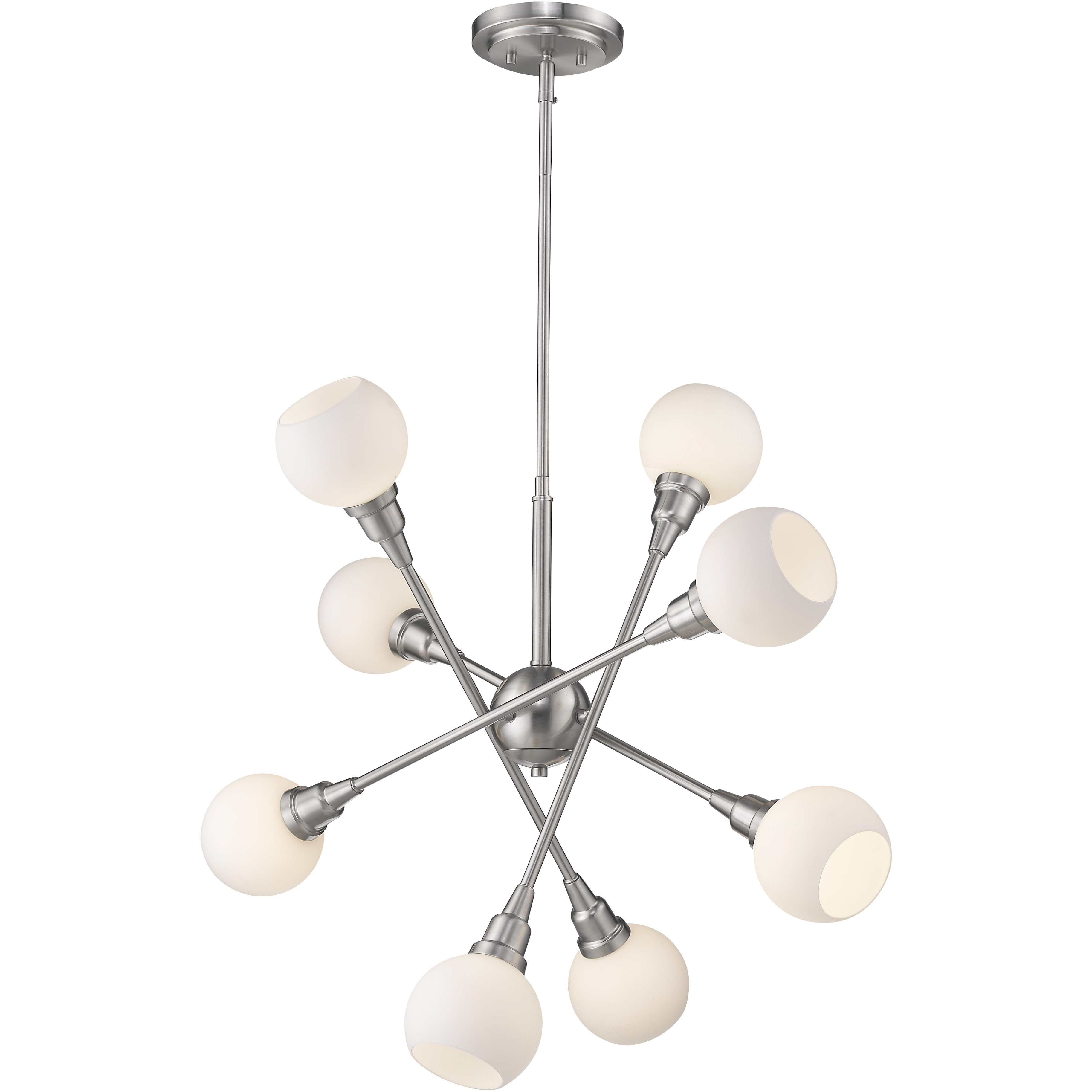 Tian LED 29.25 inch Brushed Nickel Chandelier Ceiling Light