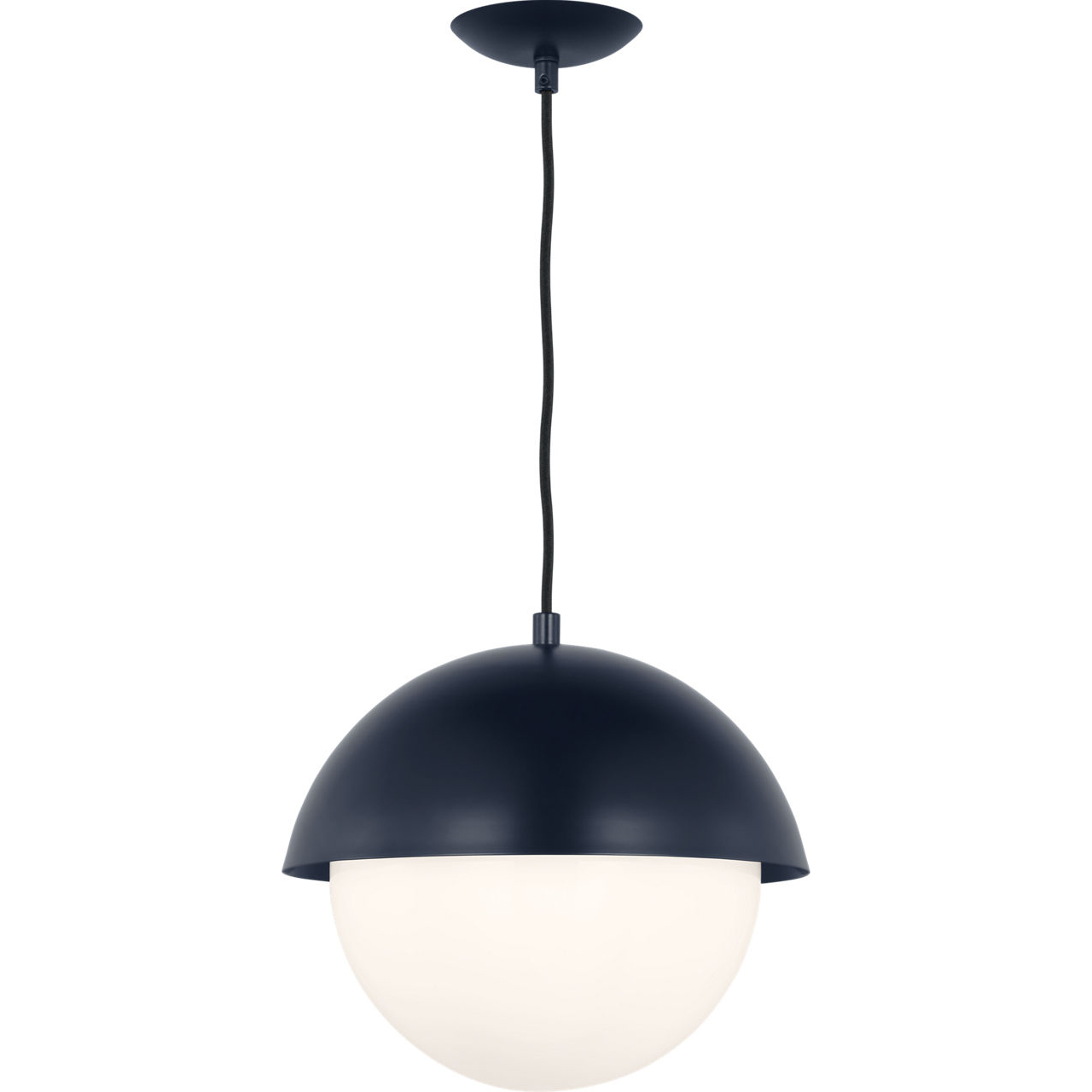 Drew & Jonathan Hyde 1 Light 12 inch Navy Pendant Ceiling Light