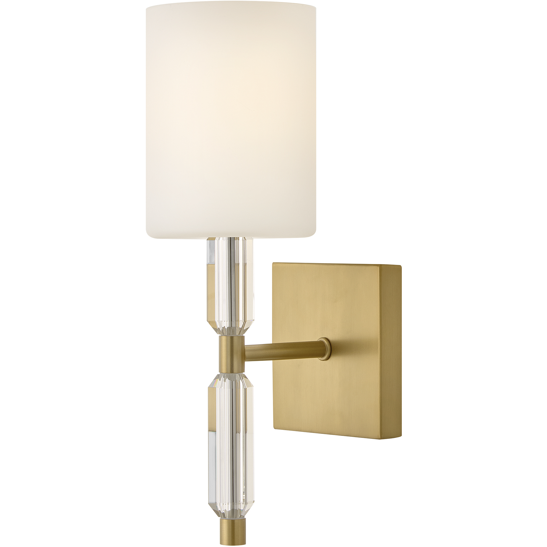 Anika 1 Light 6.25 inch Lacquered Brass Bath Sconce Wall Light