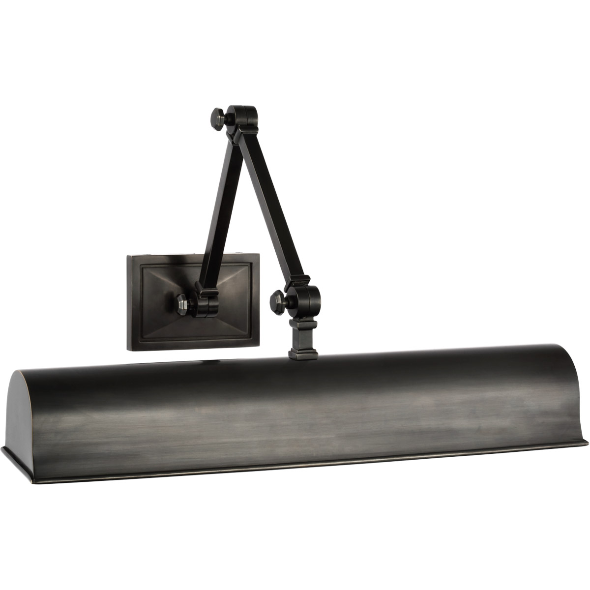 Alexa Hampton Jane 11 inch 4 watt Gun Metal Double Library Light Wall Light