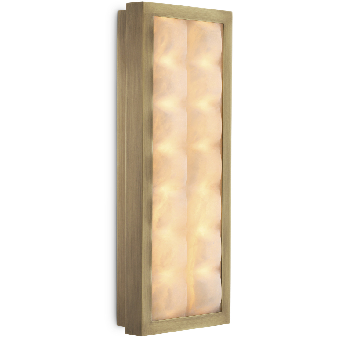 Cabildo 5.91 inch Antique Brass and Alabaster Wall Lamp Wall Light