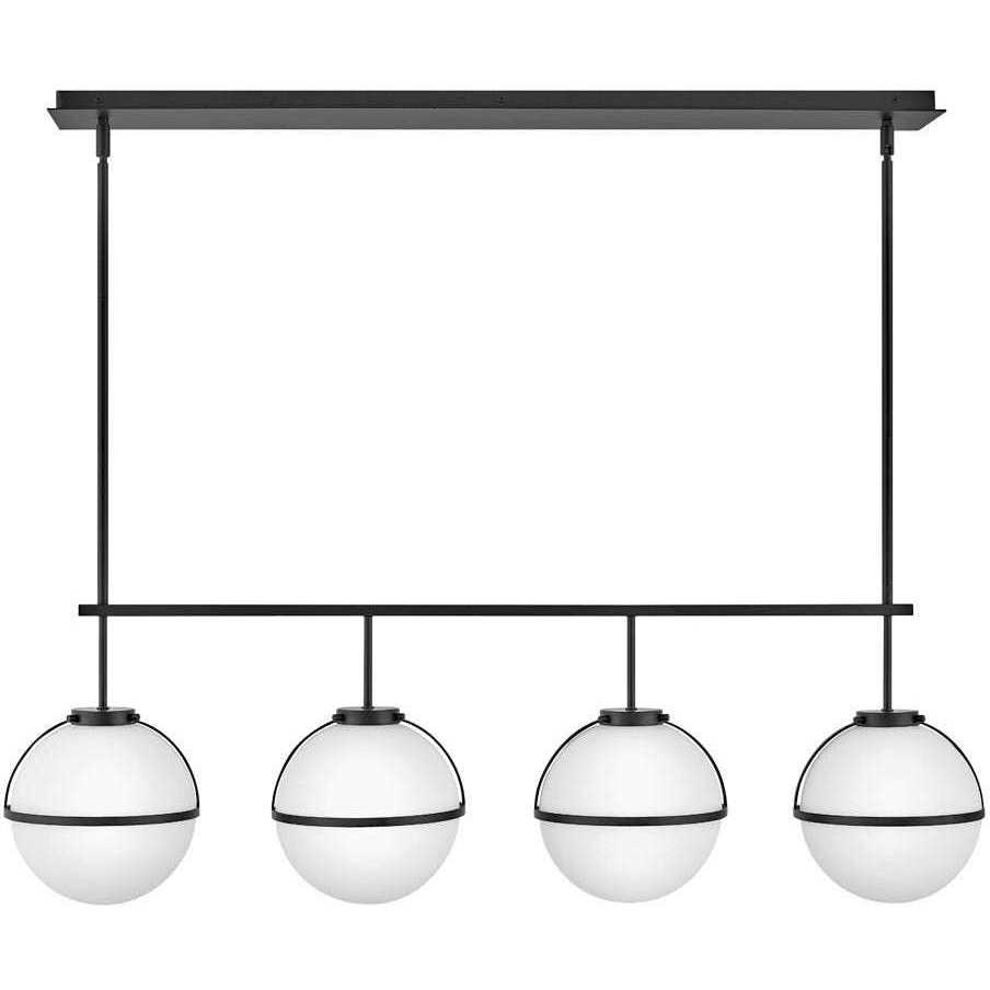 Hollis 4 Light 42.25 inch Black Indoor Linear Chandelier Ceiling Light