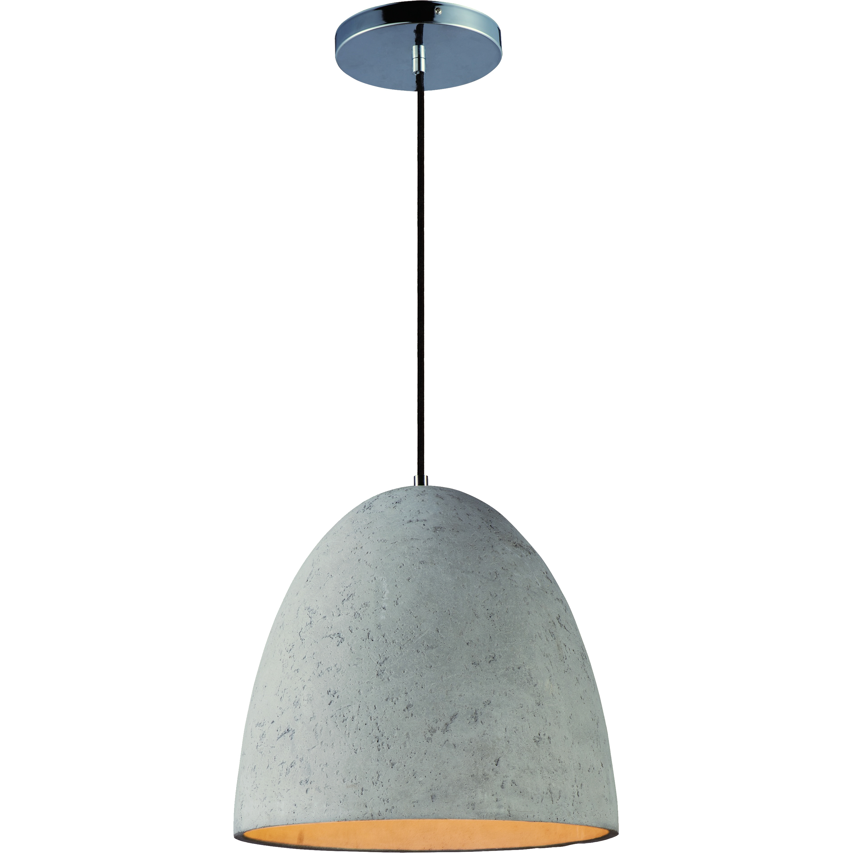 Crete LED 15.25 inch Polished Chrome Single Pendant Ceiling Light
