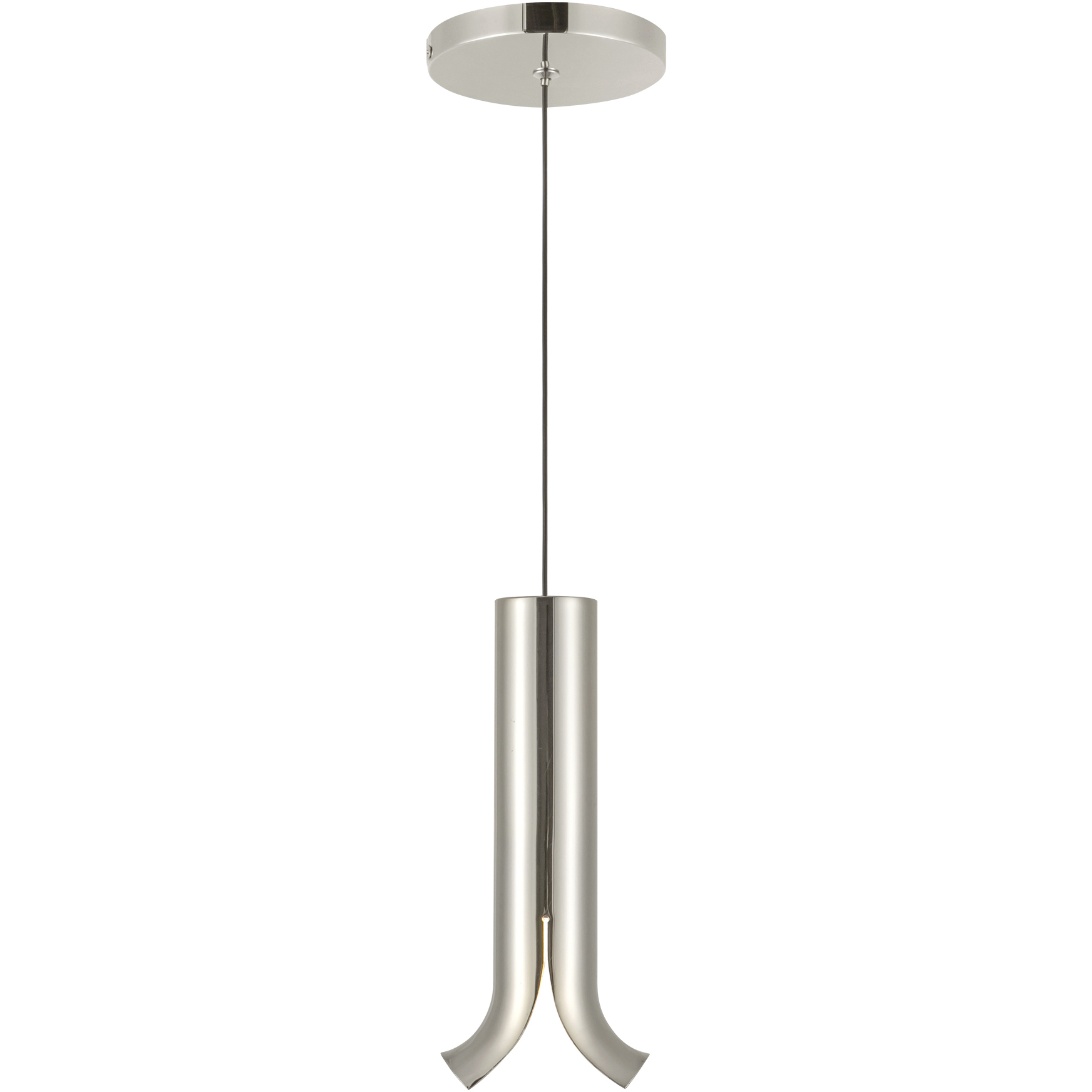 Husk LED 2 inch Polished Nickel Pendant Ceiling Light
