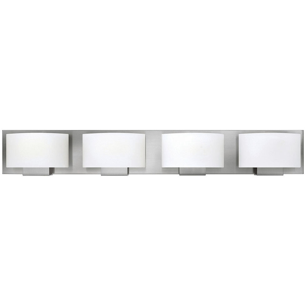 Mila 4 Light 32 inch Brushed Nickel Vanity Light Wall Light