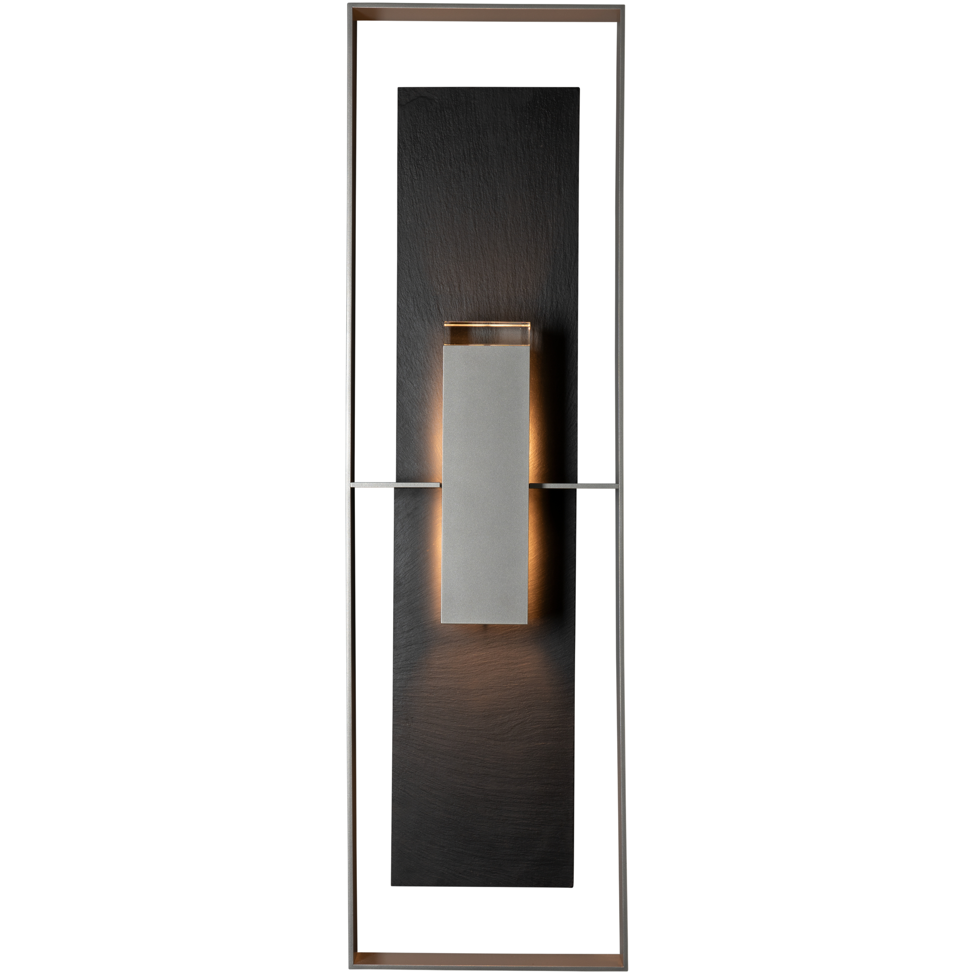 Shadow Box 2 Light 45 inch Coastal White Outdoor Sconce, Extra Tall