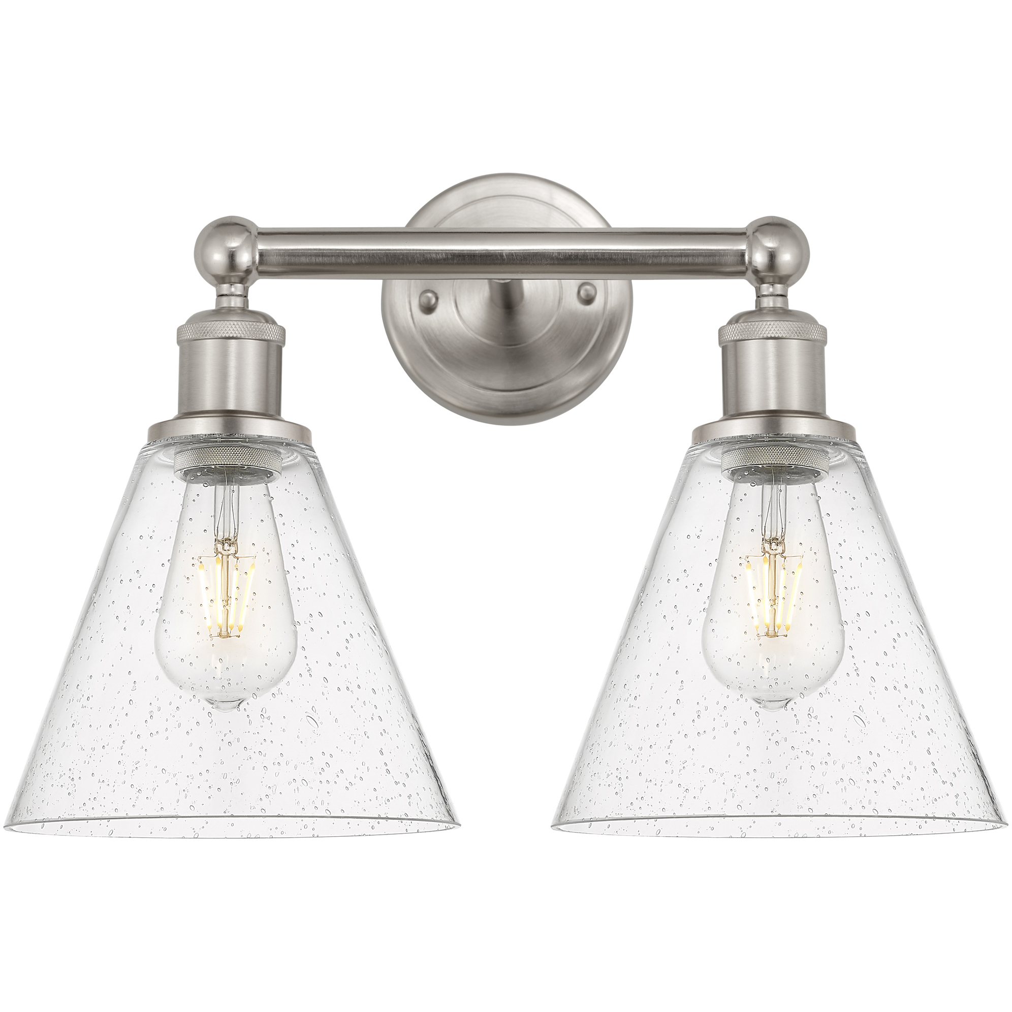 Berkshire 2 Light 17 inch Satin Nickel Bath Vanity Light Wall Light in Seedy